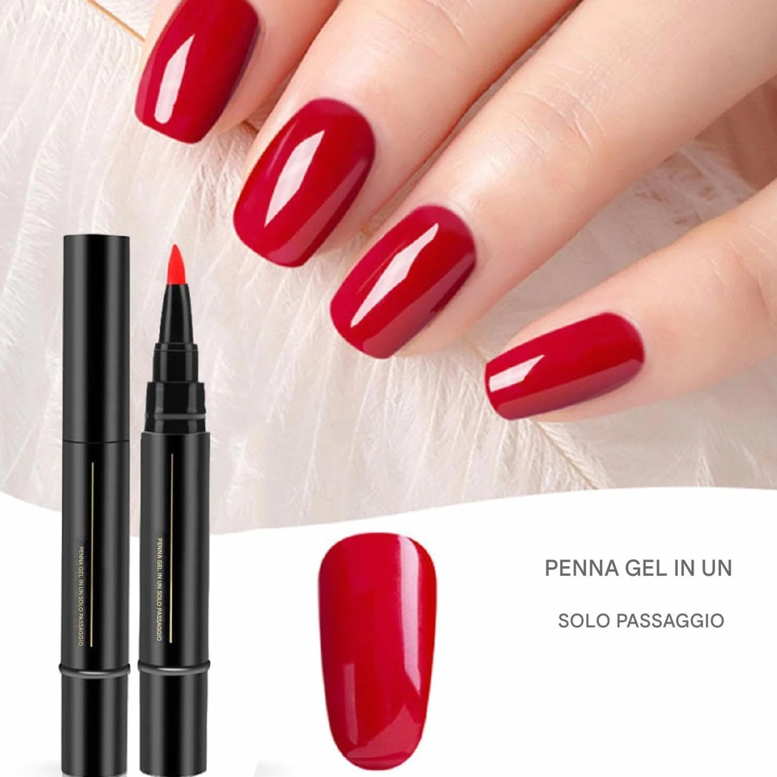 Smalto Penna Asciugatura Rapida - Penna Per Pittura In Gel Per Unghie | Fai Da Te Nails Art Smalti Gel Pennarelli | Set Impermeabile Di Lunga Durata Regalo Per Donna
