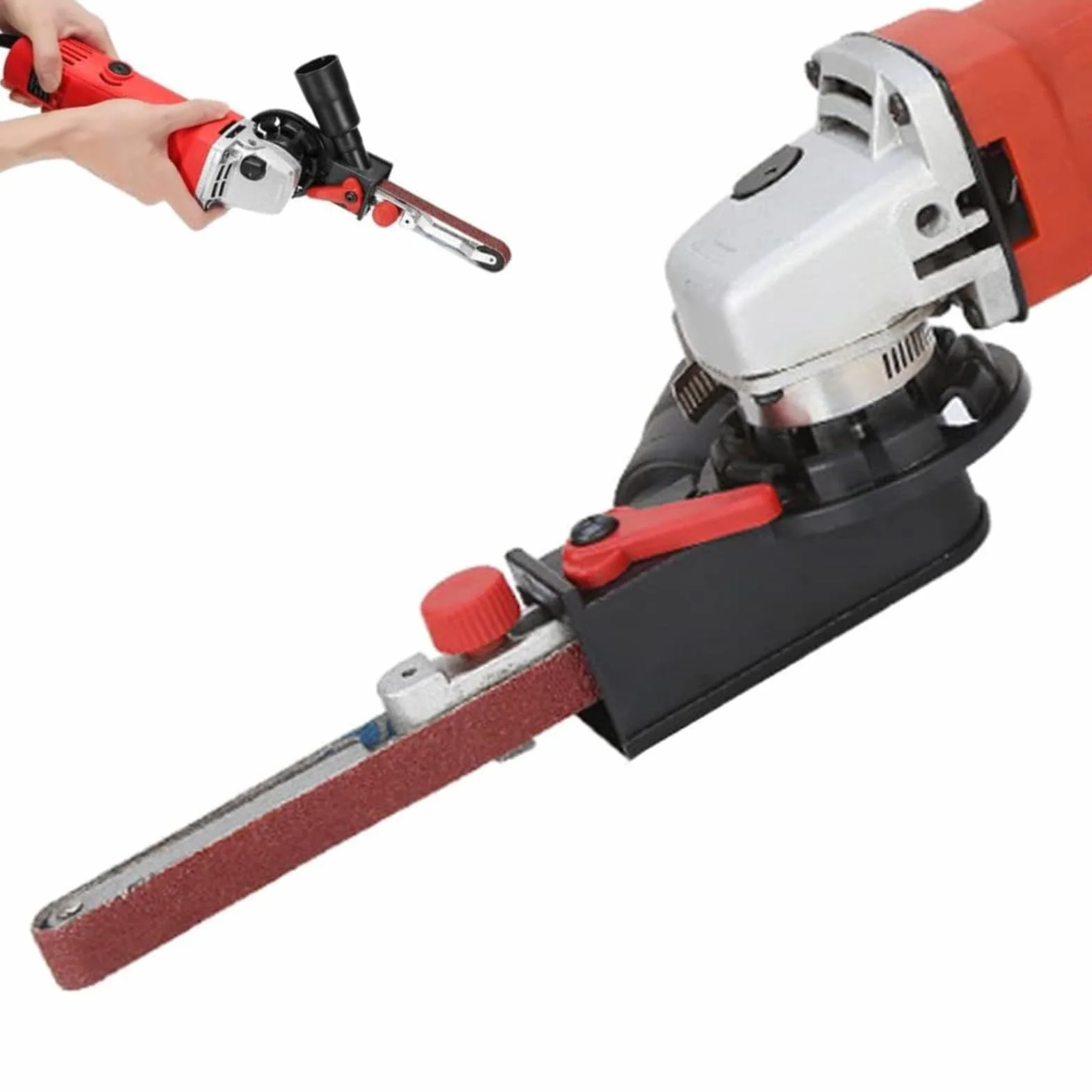 Levigatrice A Nastro Adattatore Per Smerigliatrice Angolare M14, Mini Elettrica Lucidatrice