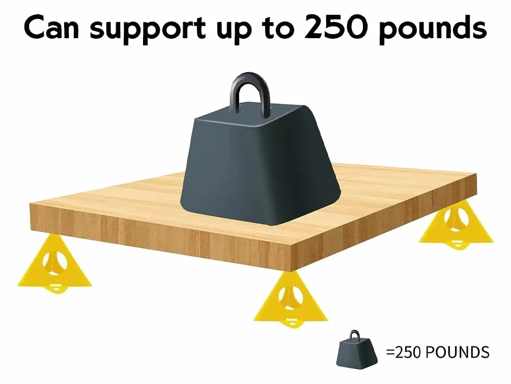Piramide Stand 40 Pezzi Pittura Supporto Piramide Triangle Stands Giallo