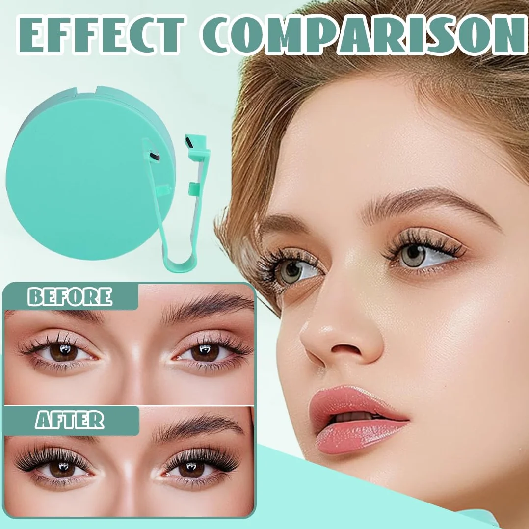 1 PCS Ciglia magnetiche riutilizzabili con applicatore,Cig-lia Finte Magnetiche, ciglia finte senza colla, facile da indossare e rimuovere, Include clip a forma di V(ZP07)