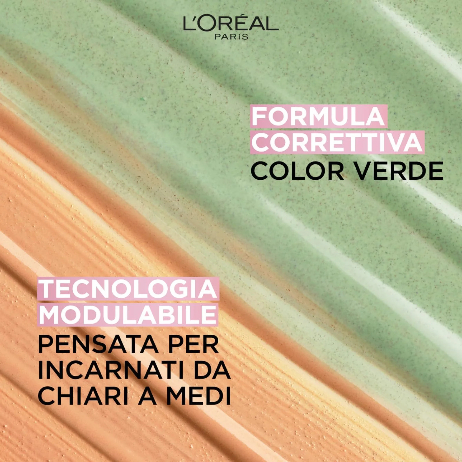 L'Oréal Paris Magic CC Cream 24H Crema Verde Idratante Anti-Rossore 5in1 Universal Shade Effetto Pelle Vellutata a Lunga Durata - 2 Flaconi da 30ml