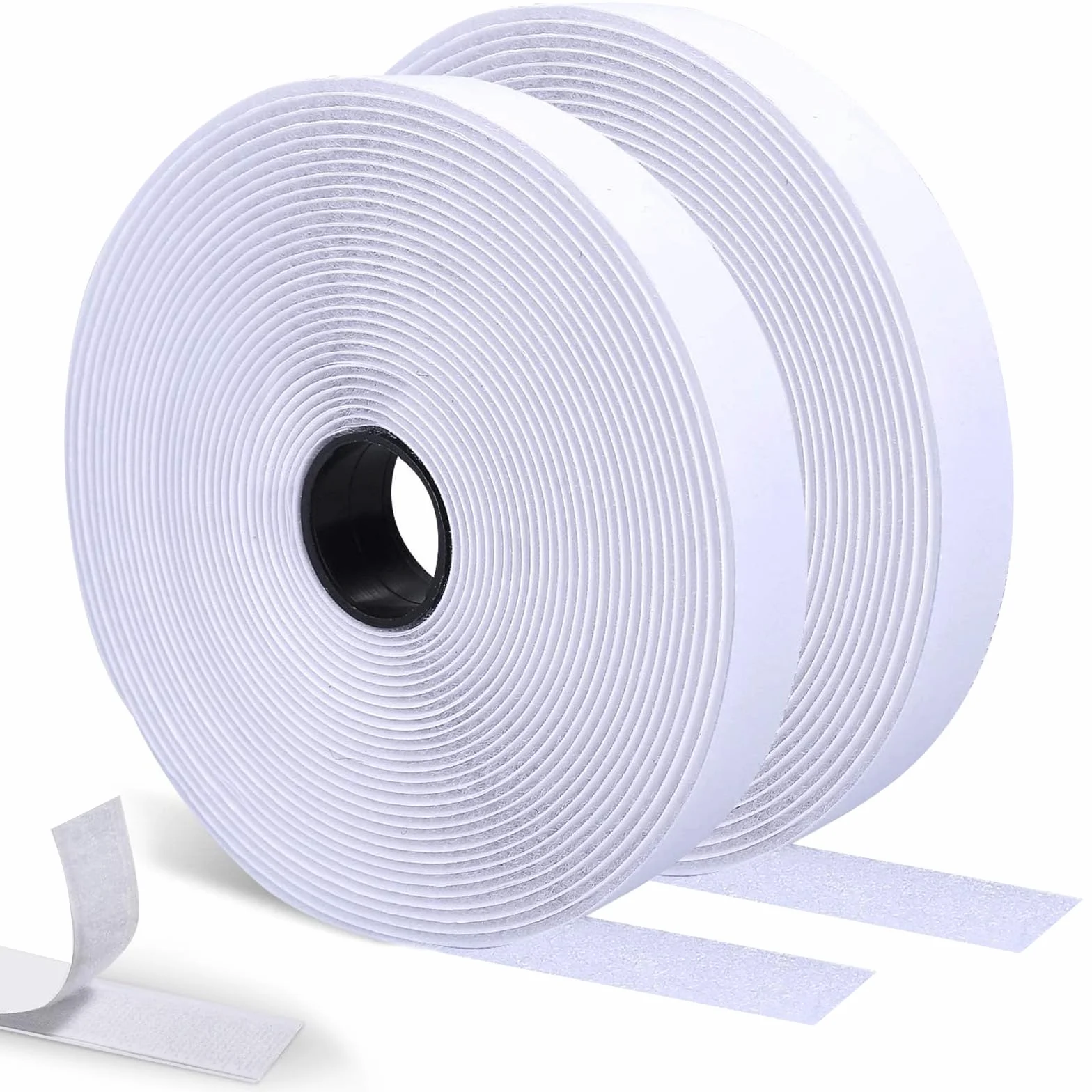 Nastro Adesivo Biadesivo SURFOU 15 m x 20 mm Extra Forte Hook & Loop per Tessuti Zanzariere Cuscini Tappeti