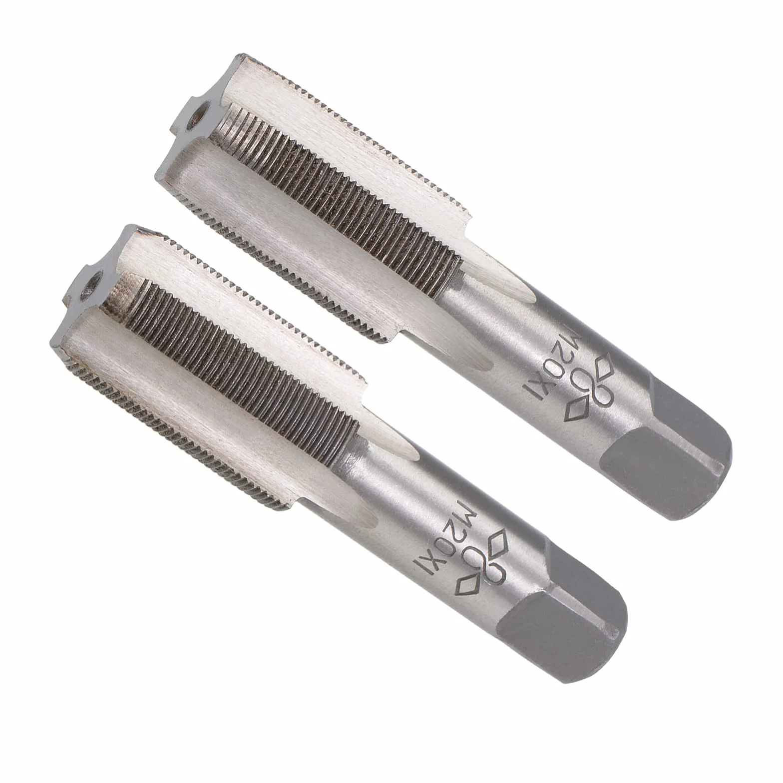 Mano Filettatura Maschi M20 x 1 Metrico Lega Utensile Acciaio Vite Maschiatura Conicità Inferiore 1 paio
