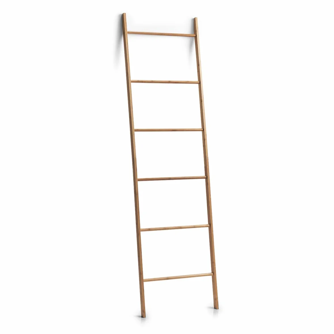 Zeller Portasciugamani a scala bambù 50 x 3,5 x 182,5 cm Naturale
