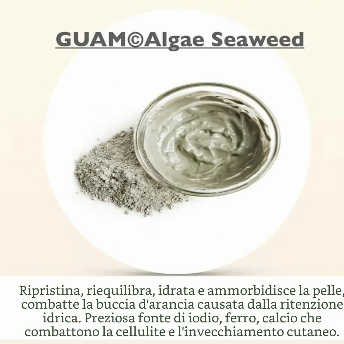 Guam Fanghi d'Alga Pelli Sensibili-Capillari Fragili, Anticellulite