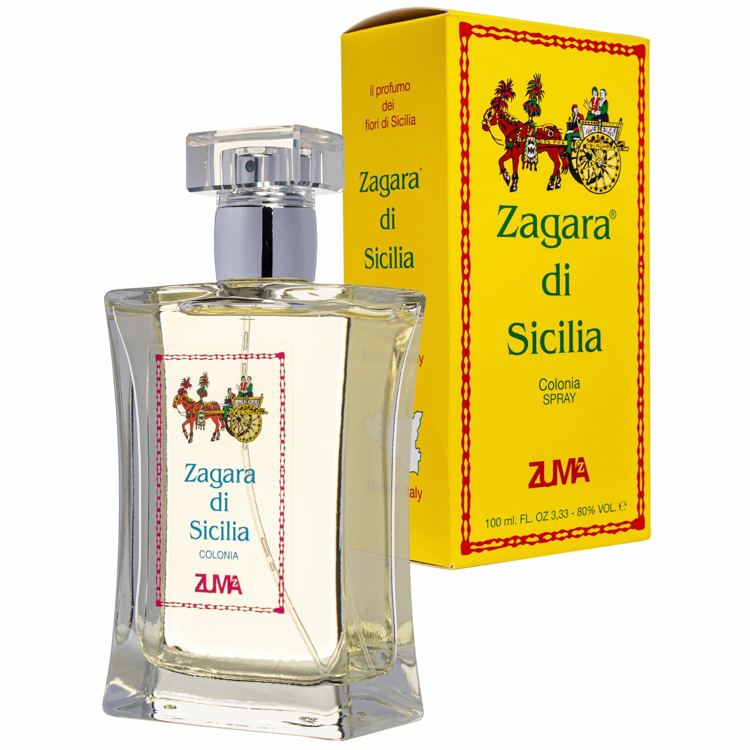 Profumi Zuma - Profumo Zagara di Sicilia Colonia Unisex Fragranza Floreale Spray - L'Emozione Unica del Neroli e delle Note Floreali Made in Italy (Zagara di Sicilia 100 ml)