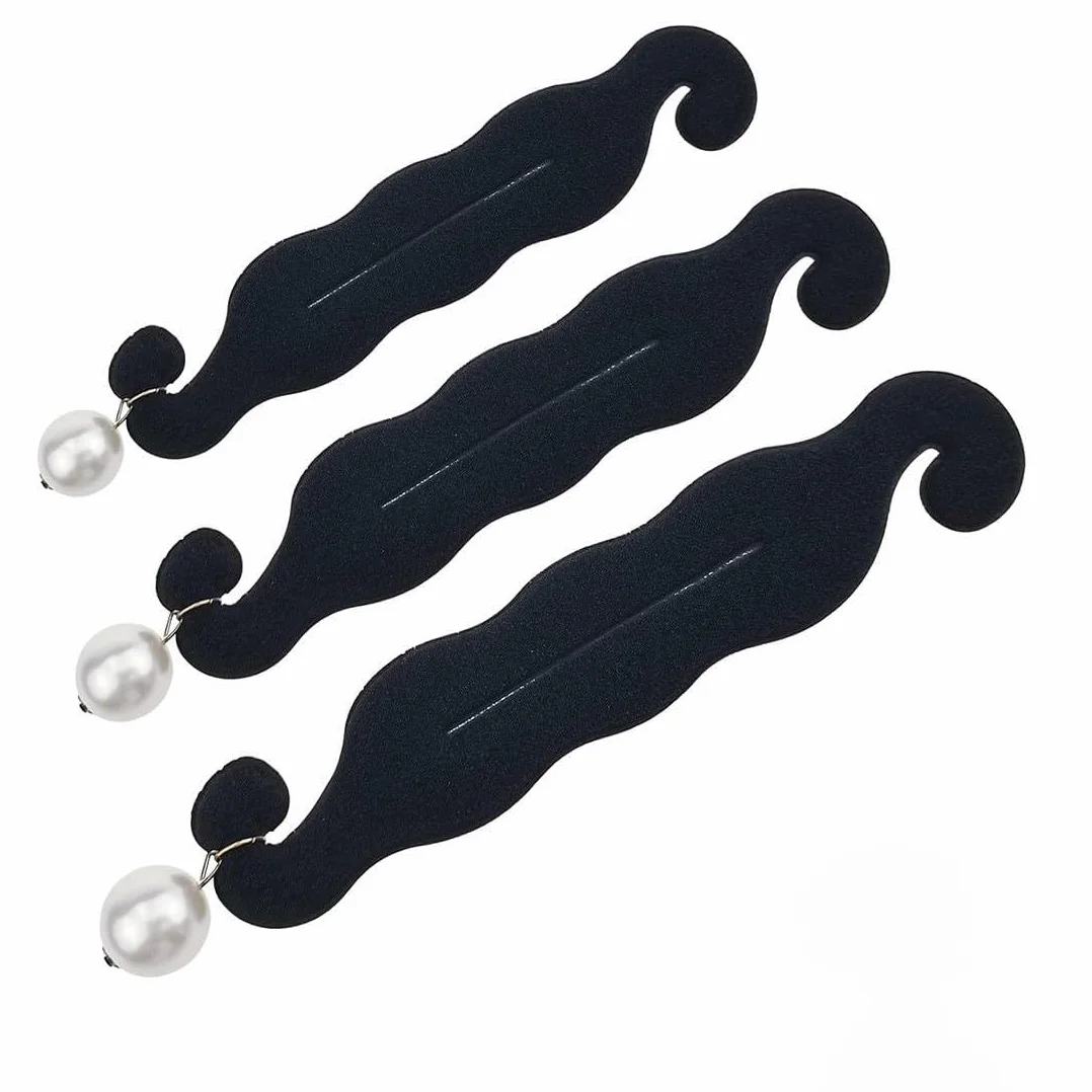 Chignon Facile per Capelli,3 Pcs Strumento per La Creazione Rapida di Chignon,Capelli Strumento per Intrecciare,Capellis Ricci Accessori,per Raccogliere Capellis