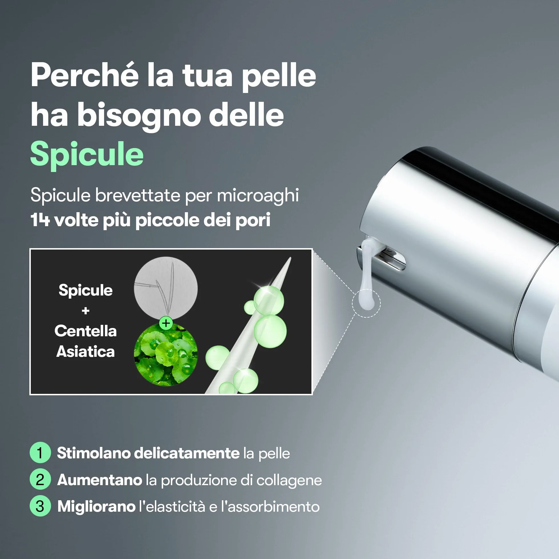 VT COSMETICS VT REEDLE SHOT 700, siero di microago Advanced Night Exosome, centella asiatica, acido ialuronico, propoli, rigenerazione