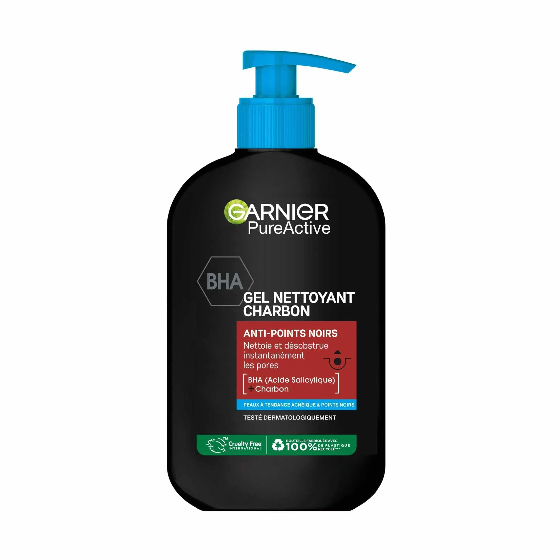 Garnier Deep Cleanser Carbone Pure Active Gel Lavant 250 ml