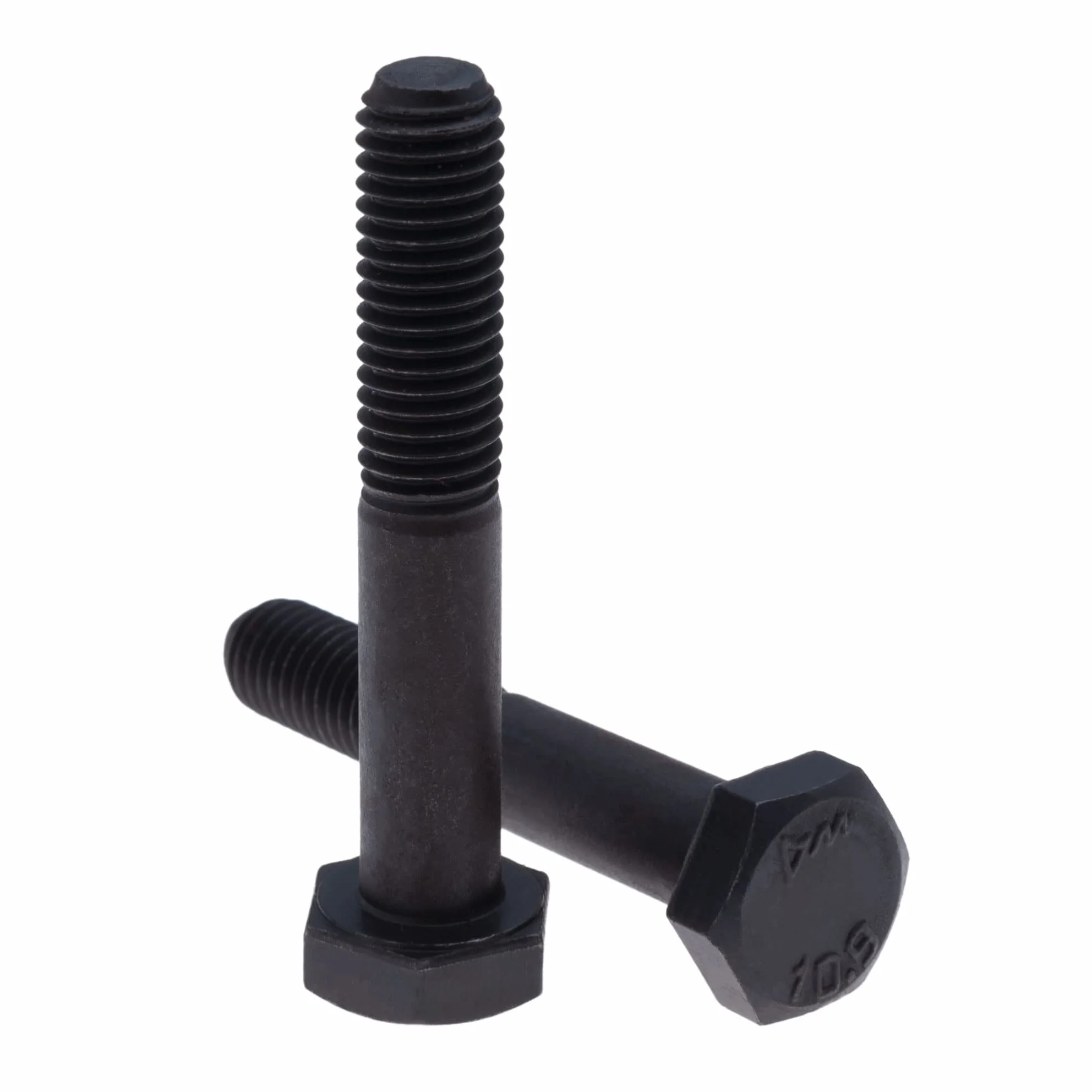 Bulloni Esagonali Parzialmente M8X60 Classe 10.9 Acciaio Legato Nero DIN931 ISO 4014 (8mm x 60mm) - Pacco da 10
