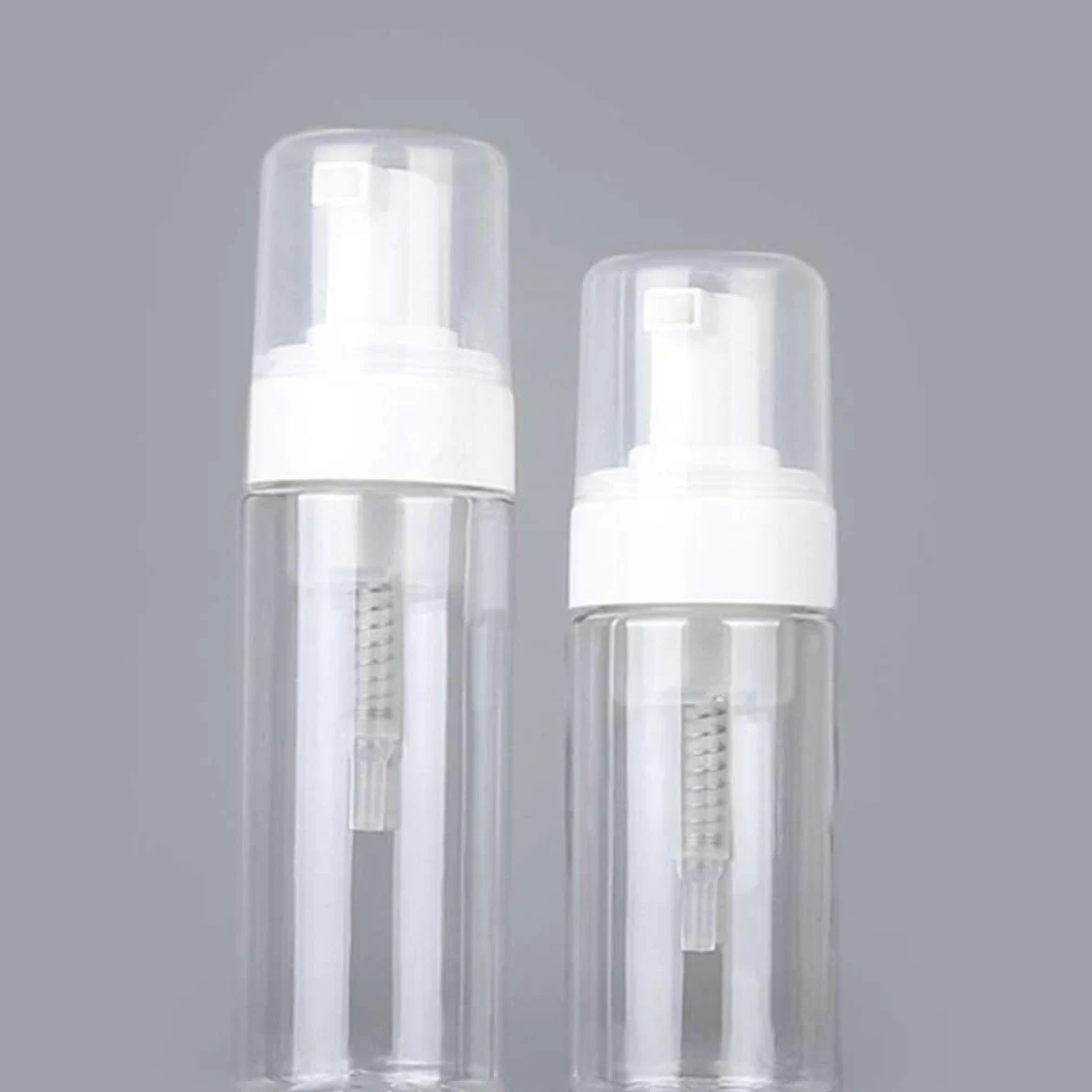 Set da 10 Flaconi Pompa da 100 Ml Trasparenti, Bottiglie Vuote Ricaricabili per Cosmetici, per Viaggi, Palestra e Doccia, Contenitori Salvaspazio per Shampoo, Lozione