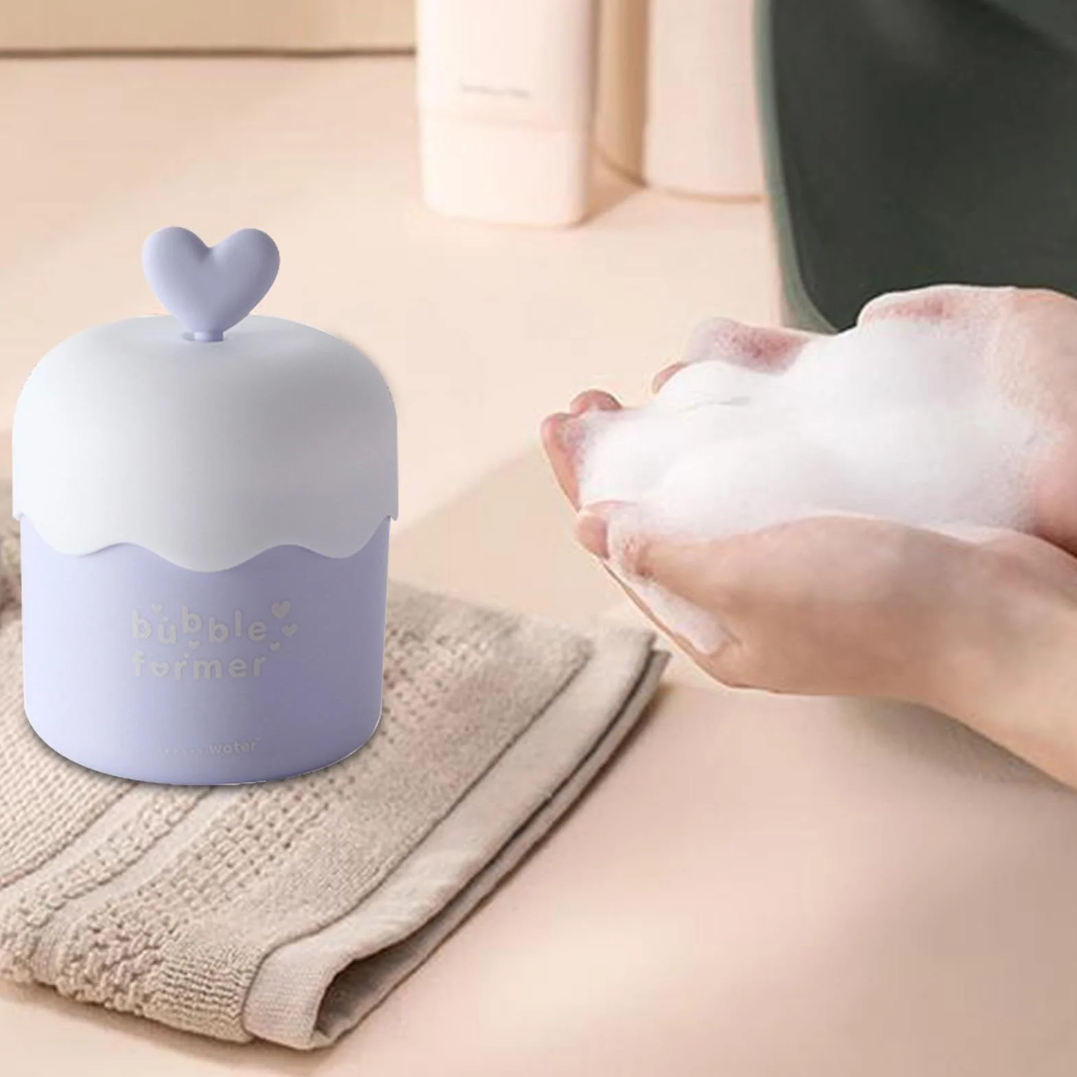 Produttore di fruste – Schiuma rimovibile PP Foamer Cup, Rich Lather Creator | Strumento portatile per la cura della pelle per una schiuma fine e delicata, frusta manuale per il lavaggio del viso per