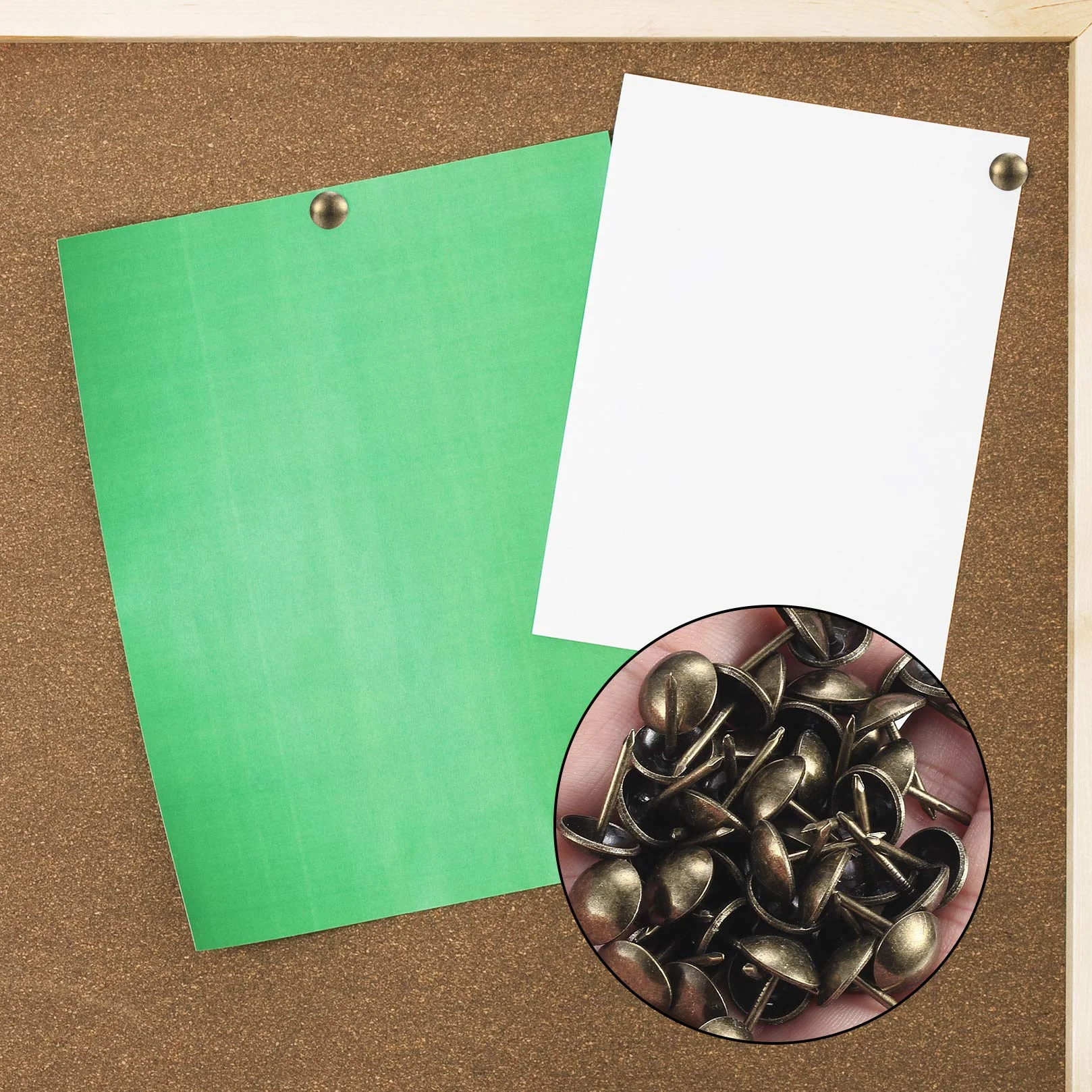 Chiodi Tappezzeria Bronzo Antico 200 Pezzi Puntine Decorative 11x17 mm per Mobili
