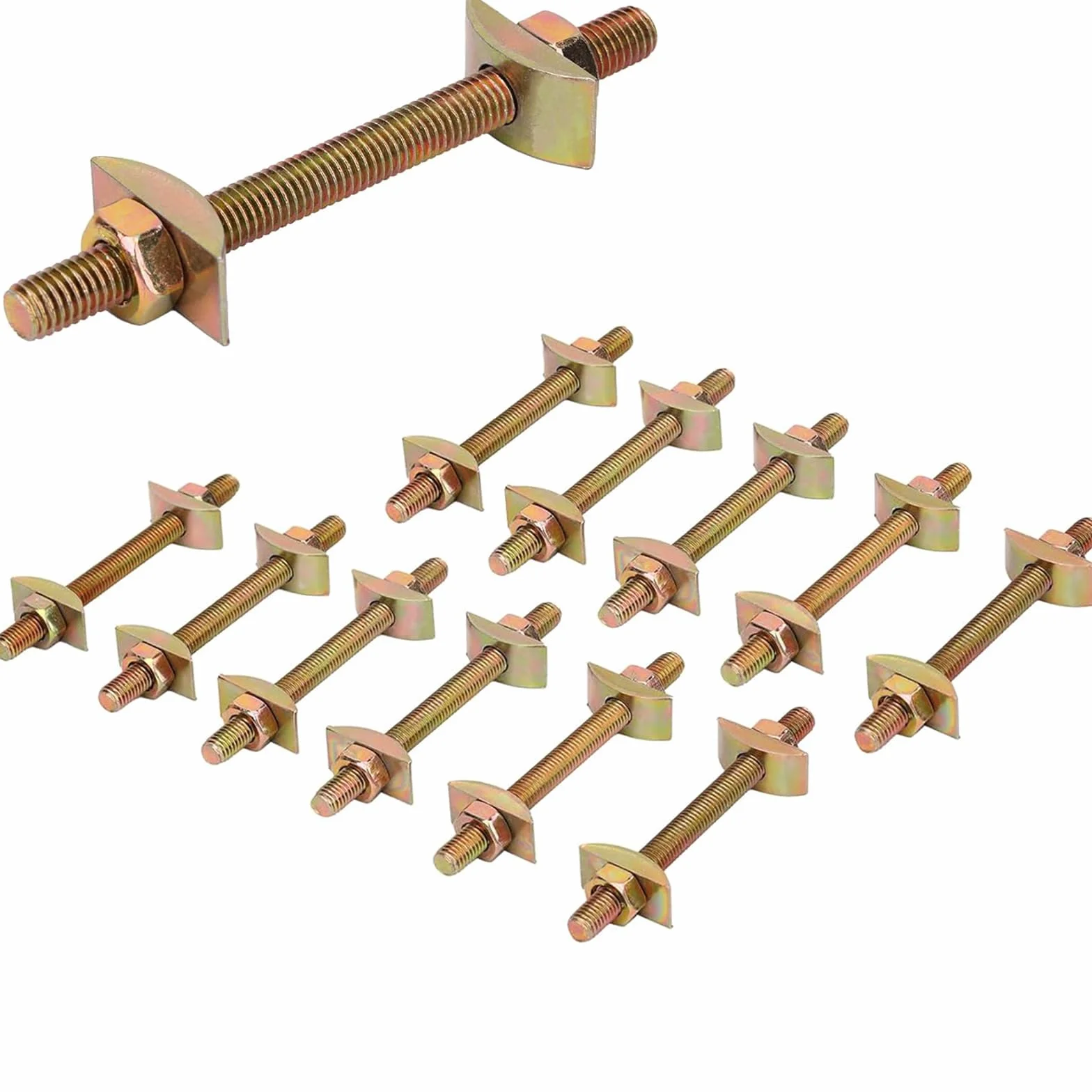 Giunzioni per Mobili M8 x 100 mm Connettori per Pannelli Legno 12 Pezzi