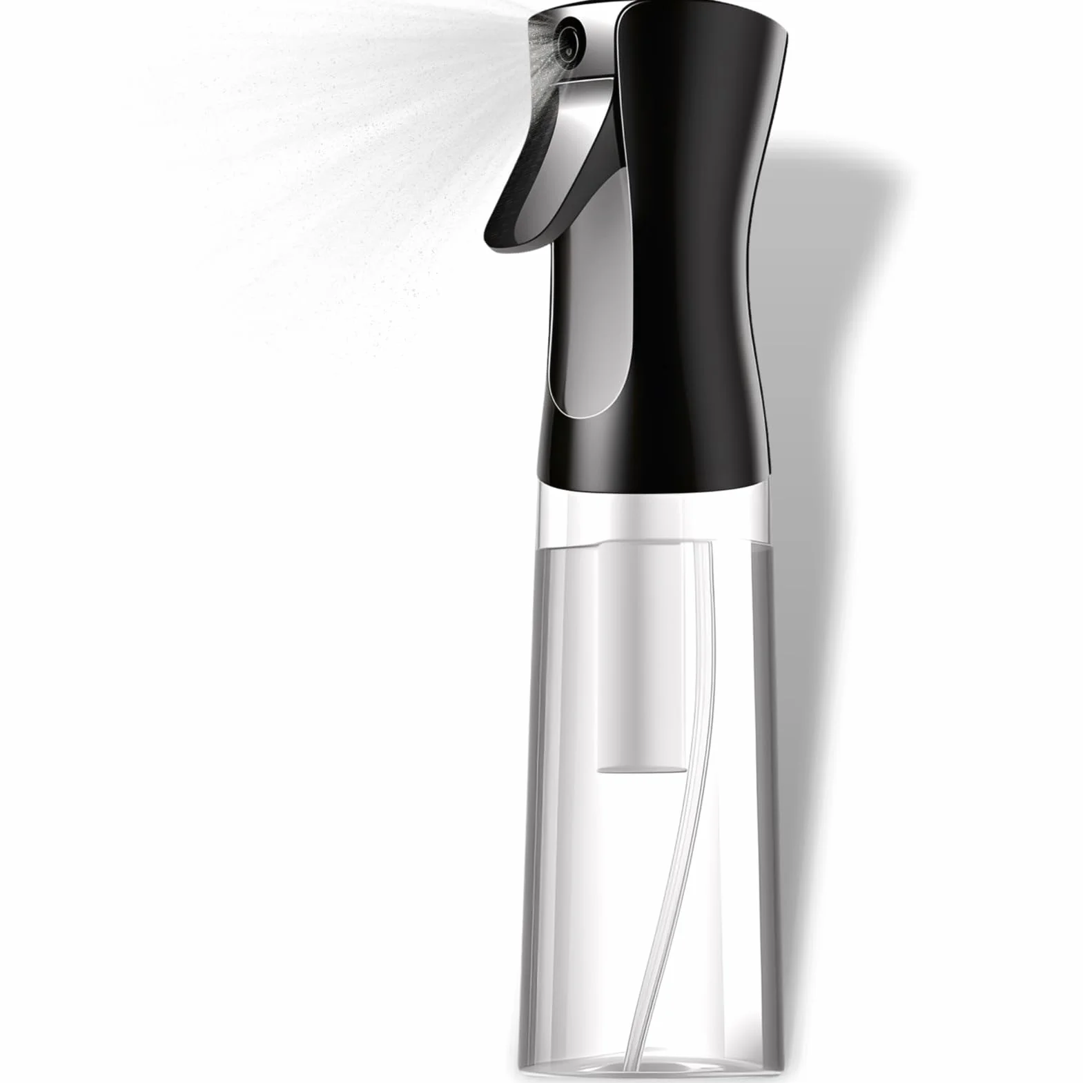 Spruzzino per Capelli 200 ml Spruzzino Nebulizzatore a Nebbia Continua Ultra Fine, Riutilizzabile con Design a Prova di Perdite Antigoccia, Animali Domestici e Pulizia per capelli (Buio pesto)