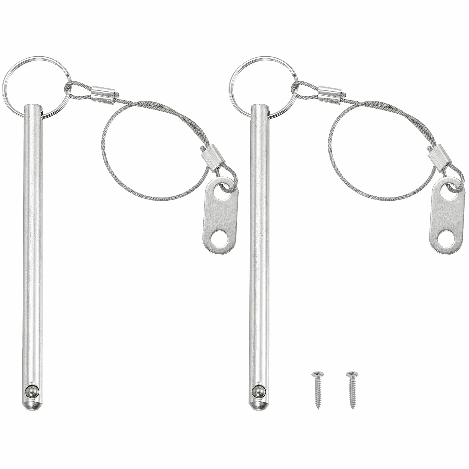 PATIKIL Perno a Sgancio Rapido, Diametro 5/16" (8mm), 2pcs, Acciaio al Carbonio, per Marine