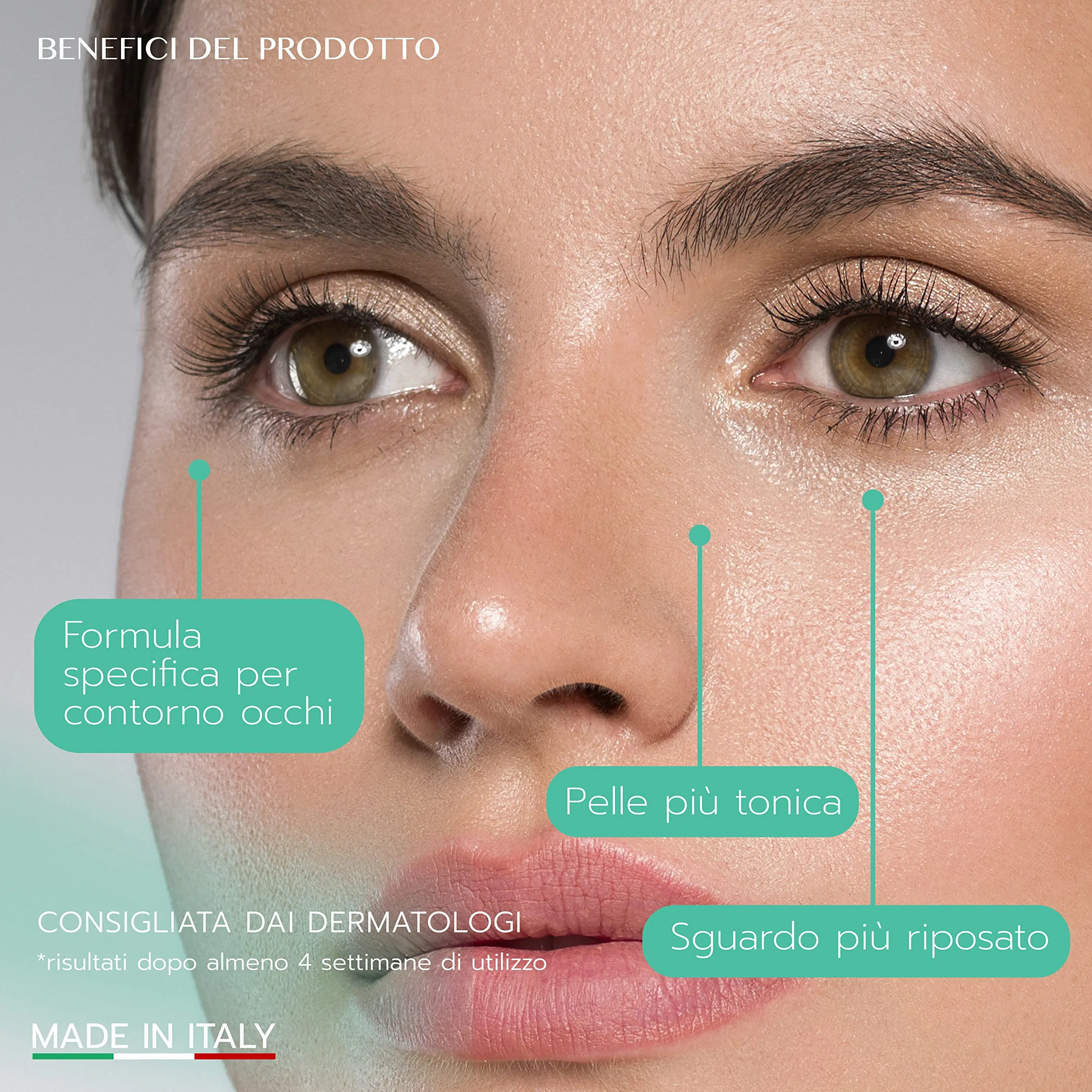 VOVEES THEIA Gel Contorno Occhi Antirughe con Acido Ialuronico e Betaglucano, Idratante e Leggero, 30 ml