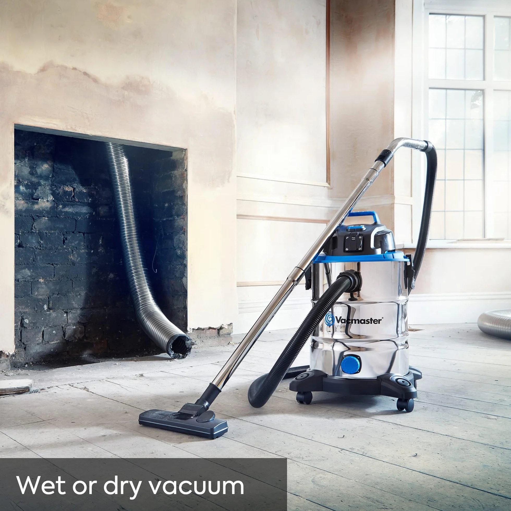 Vacmaster VQ1530SFDC 1500W 30L Aspiratore Solidi e Liquidi Inossidabile Soffiante