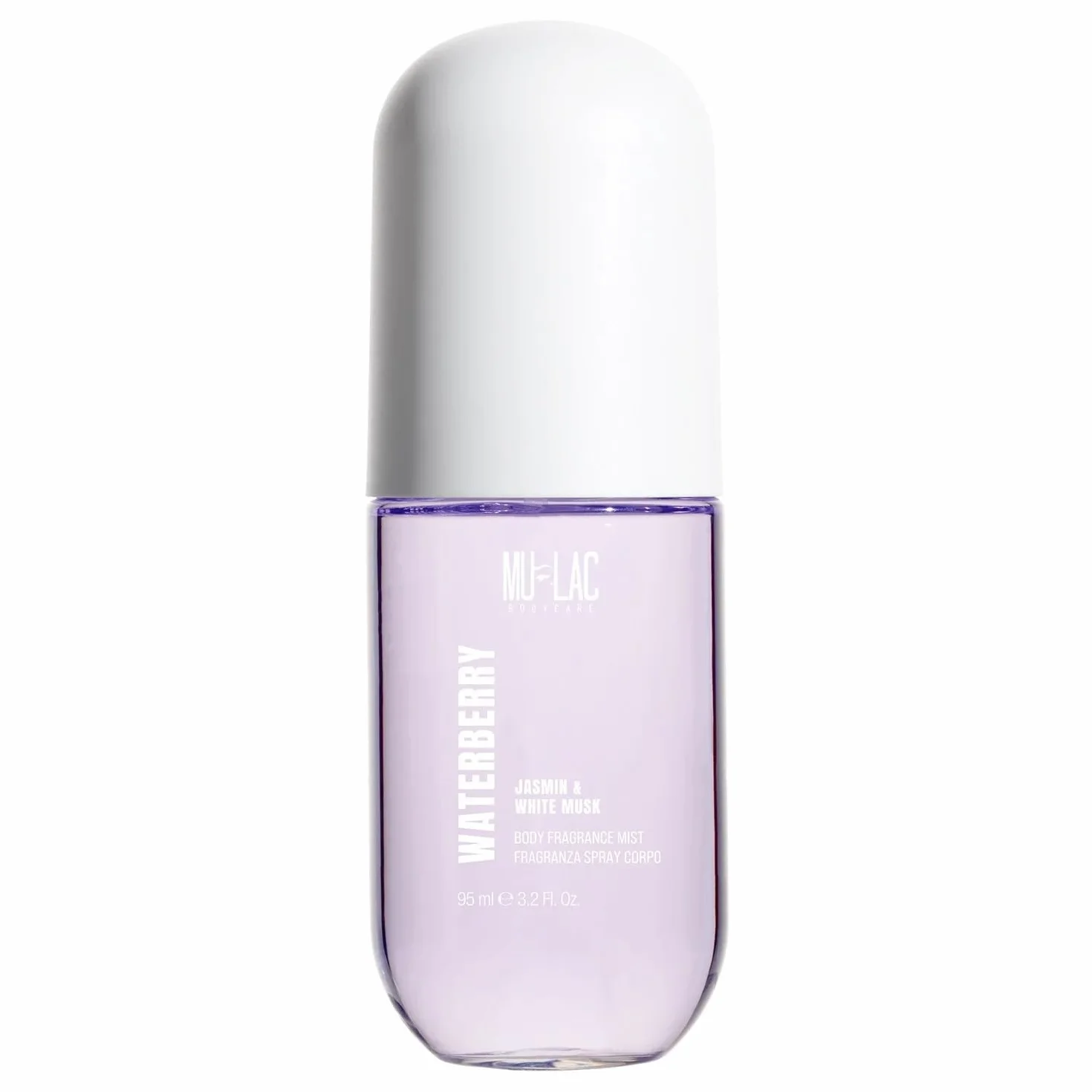 MULAC Waterberry Fragranza Spray Corpo 95ml - Acqua Profumata Donna Edizione Limitata, Body Mist con Note Floreali e Ambrate, Formula Vegana e Cruelty Free