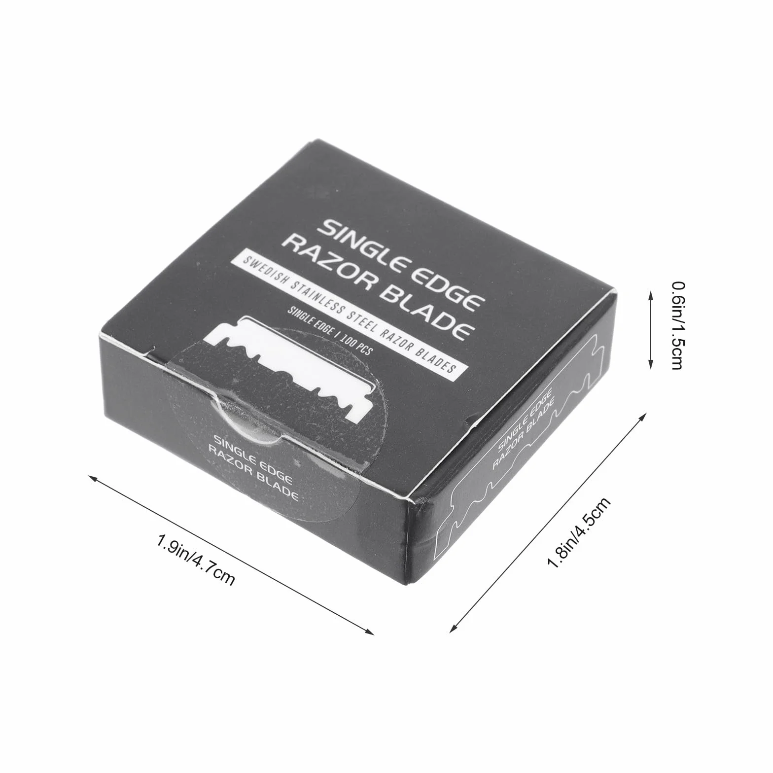 Lame da Barba in Acciaio Inox Argento 100 Pezzi Scorrimento senza Pari per Barba e Peli Fini, per Viaggi e Saloni di Barbiere