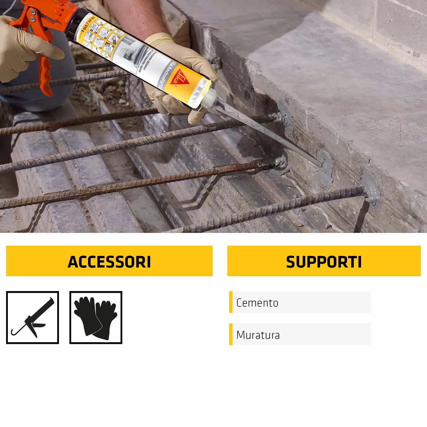 Sika AnchorFix-1N Ancorante chimico rapido 300ml Grigio