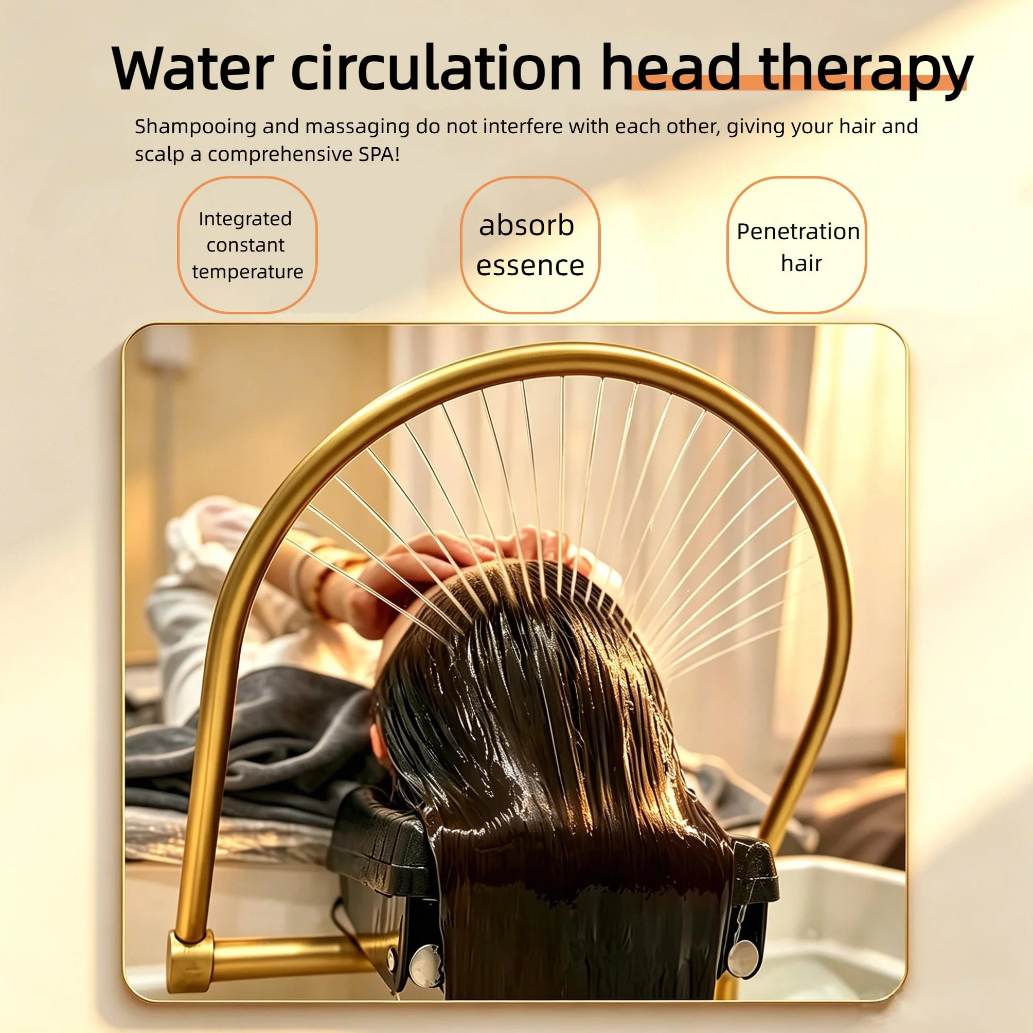 Attrezzatura Per Head Spa Dell'Acqua Serbatoio Portatile 60 l, 4 Ruote Universali Scaldabagno Lavandino Shampoo D'Acqua Giapponese Lavatesta Portatile per Massaggio, per Salone