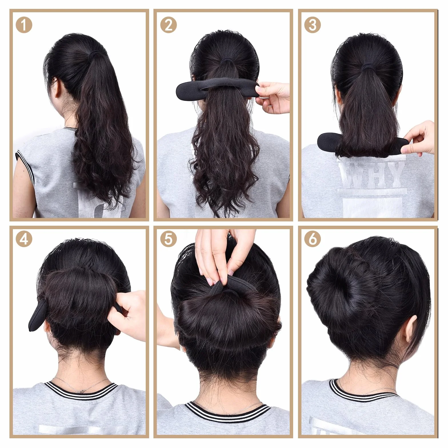 8 pezzi strumenti per intrecciare i capelli, accessorio per capelli chignon, per donne e ragazze con medio-lunghi