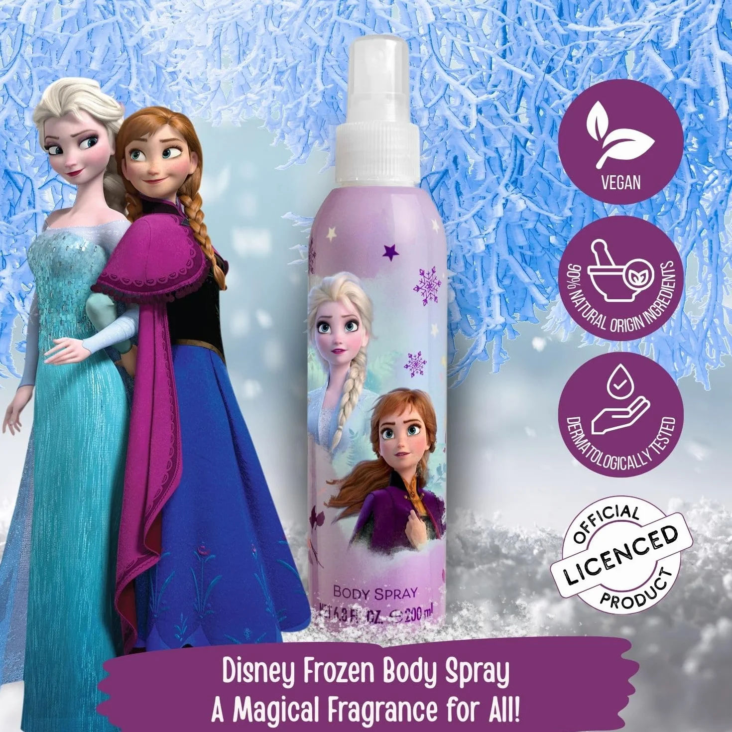Frozen II Colonia Corporal, 200 ml (P8581)