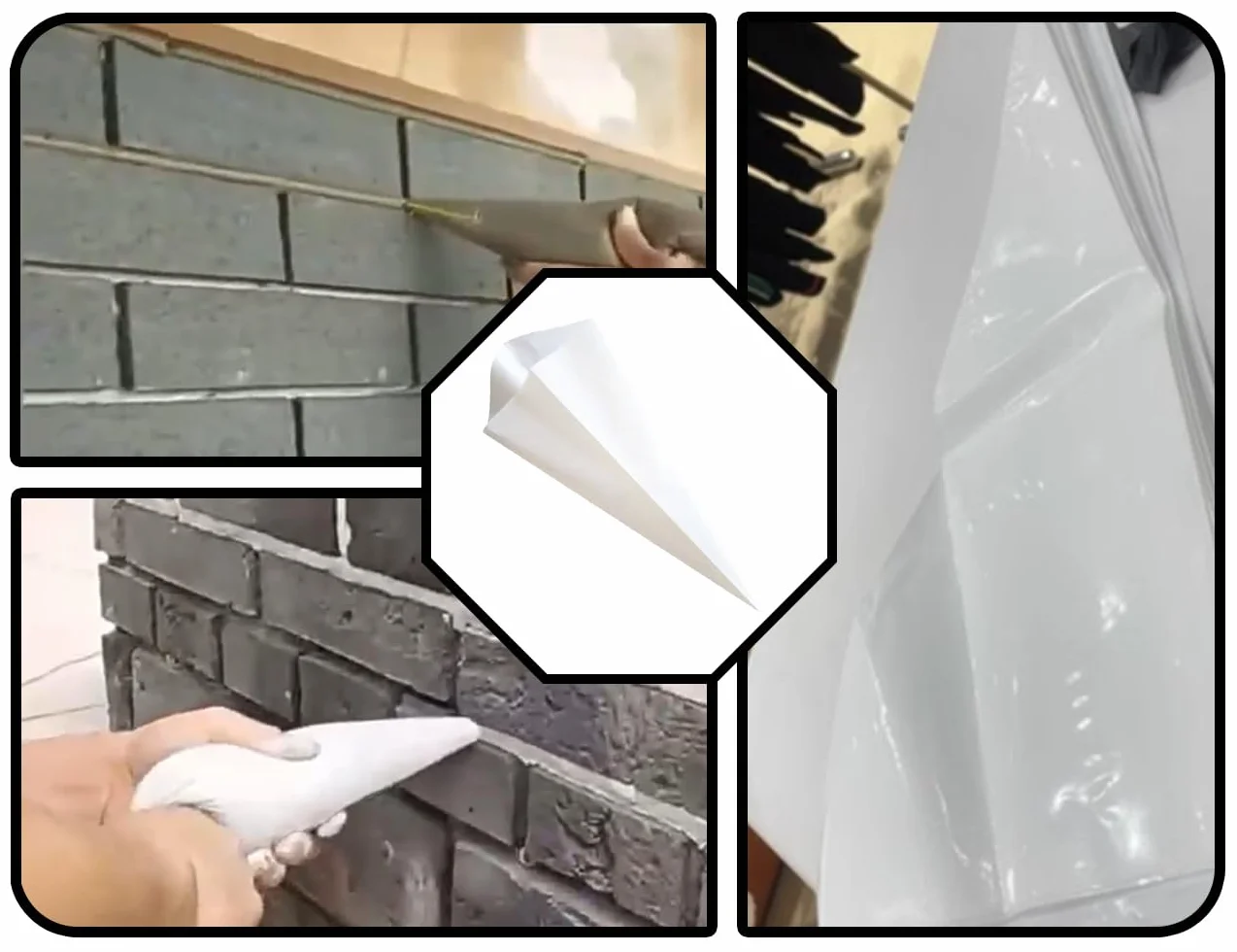 KAPSING 5 pezzi Siringa per malta a cemento rapido Stucco antistrappo per fughe piastrelle