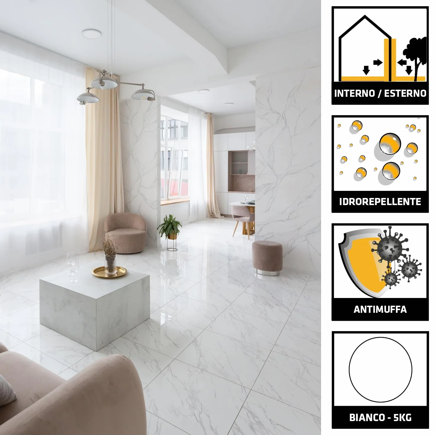 Sika SikaCeram CleanGrout Stucco per fughe Bianco 5kg