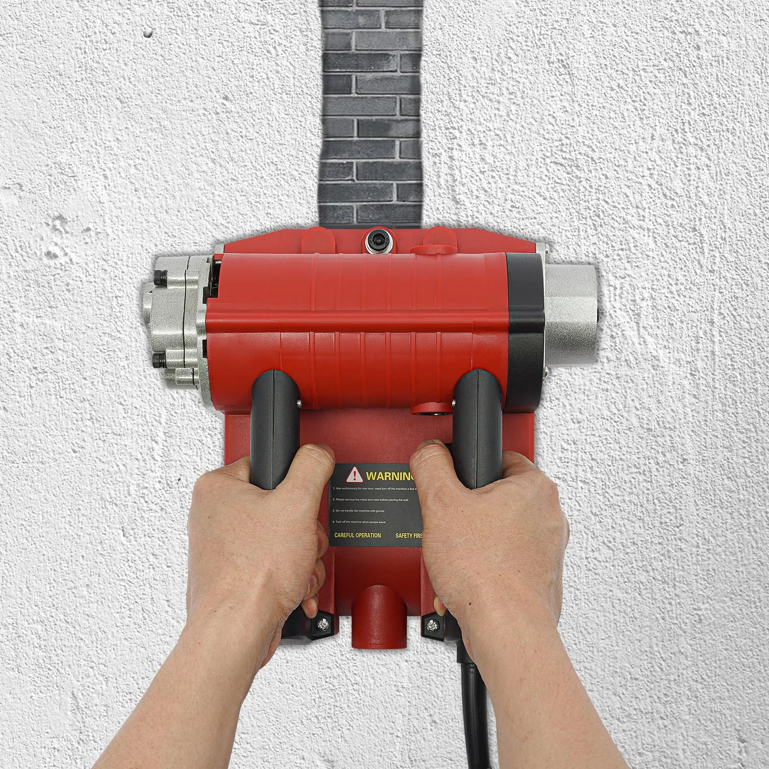 Pialla elettrica da parete 4580 W, smerigliatrice per cemento, profondità 1-4 mm