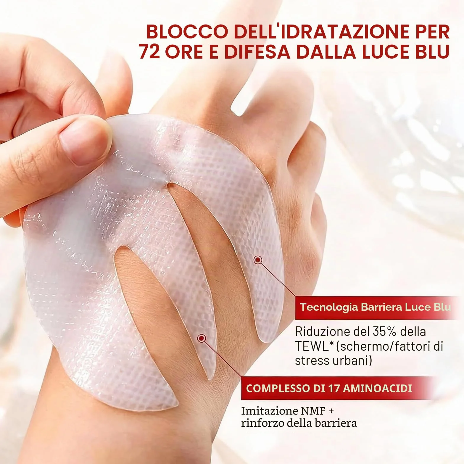 10 paia di cerotti al collagene per occhiaie e gonfiore, maschere per occhi con bio-collagene, complesso peptidico e vitamina C, per pelli sensibili