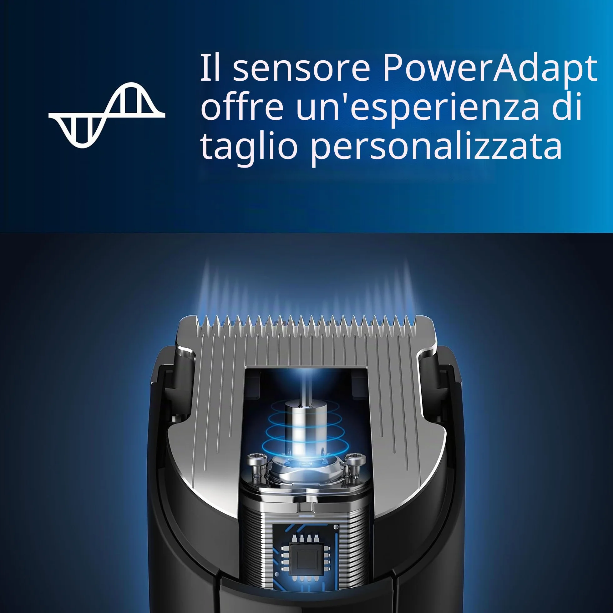 PHILIPS Hair Clipper Serie 7000 Regolacapelli Con Tecnologia Trim-N-Flow Pro, Modello Hc7650/15, Argento Nero