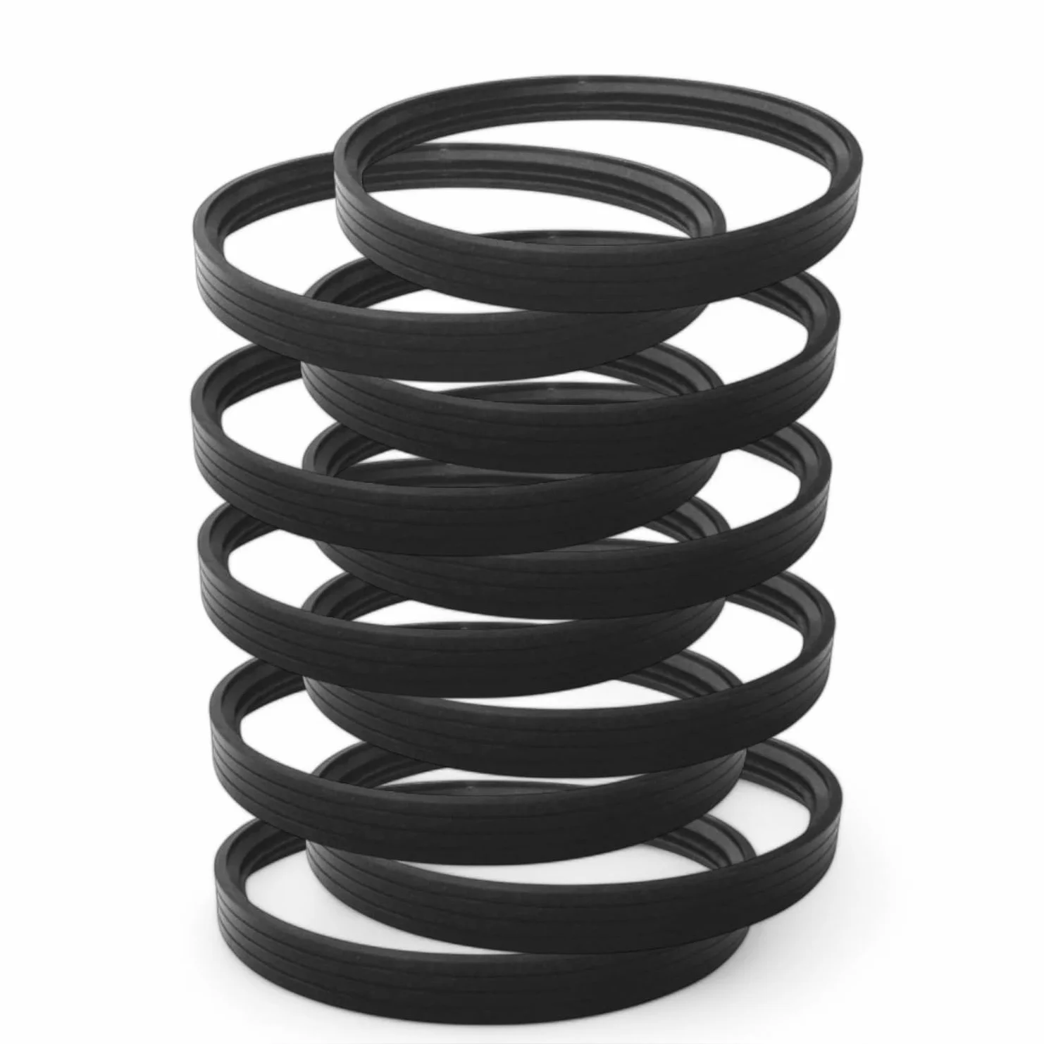 Guarnizioni in Silicone Ø80 mm Set da 10 Pezzi Resistenti 250°C per Stufe a Pellet Legna Caminetti