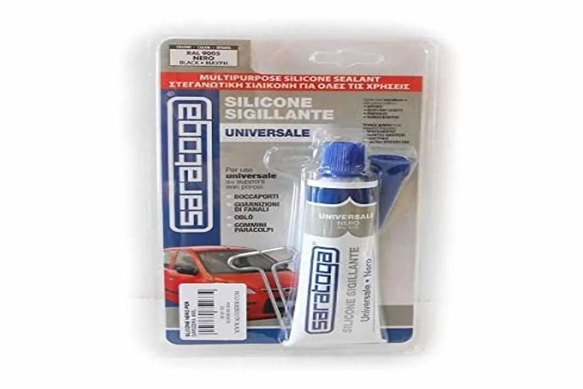 Silicone Acetico Nero universale 60 ml
