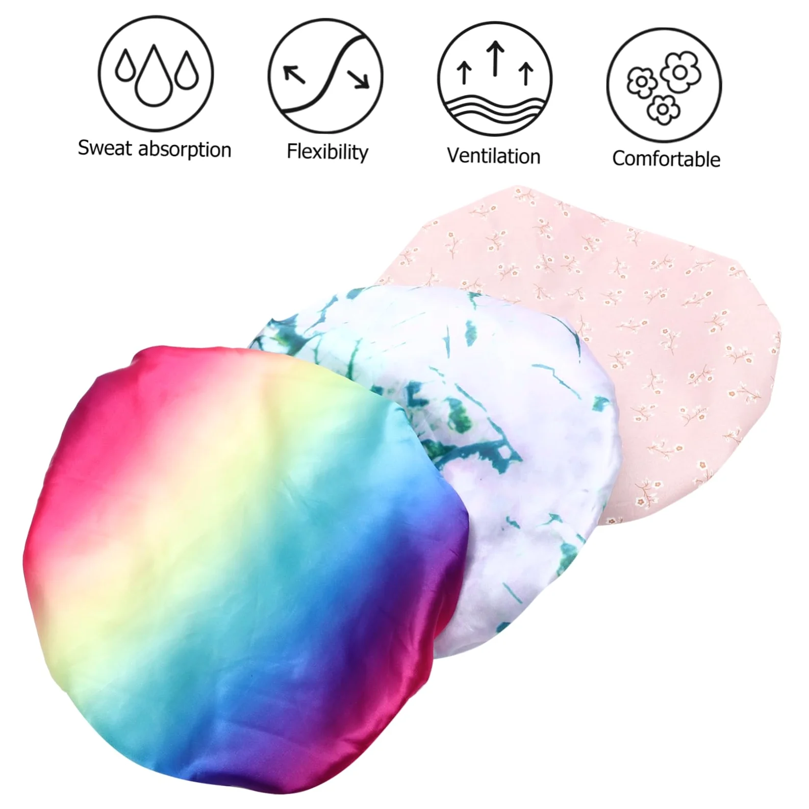 Healeved 6pezzi Cuffie Da Impermeabili e Riutilizzabili Design Alla Moda Per Donna Accessori Essenziali Per La Dei Durante Bagno e La Spa