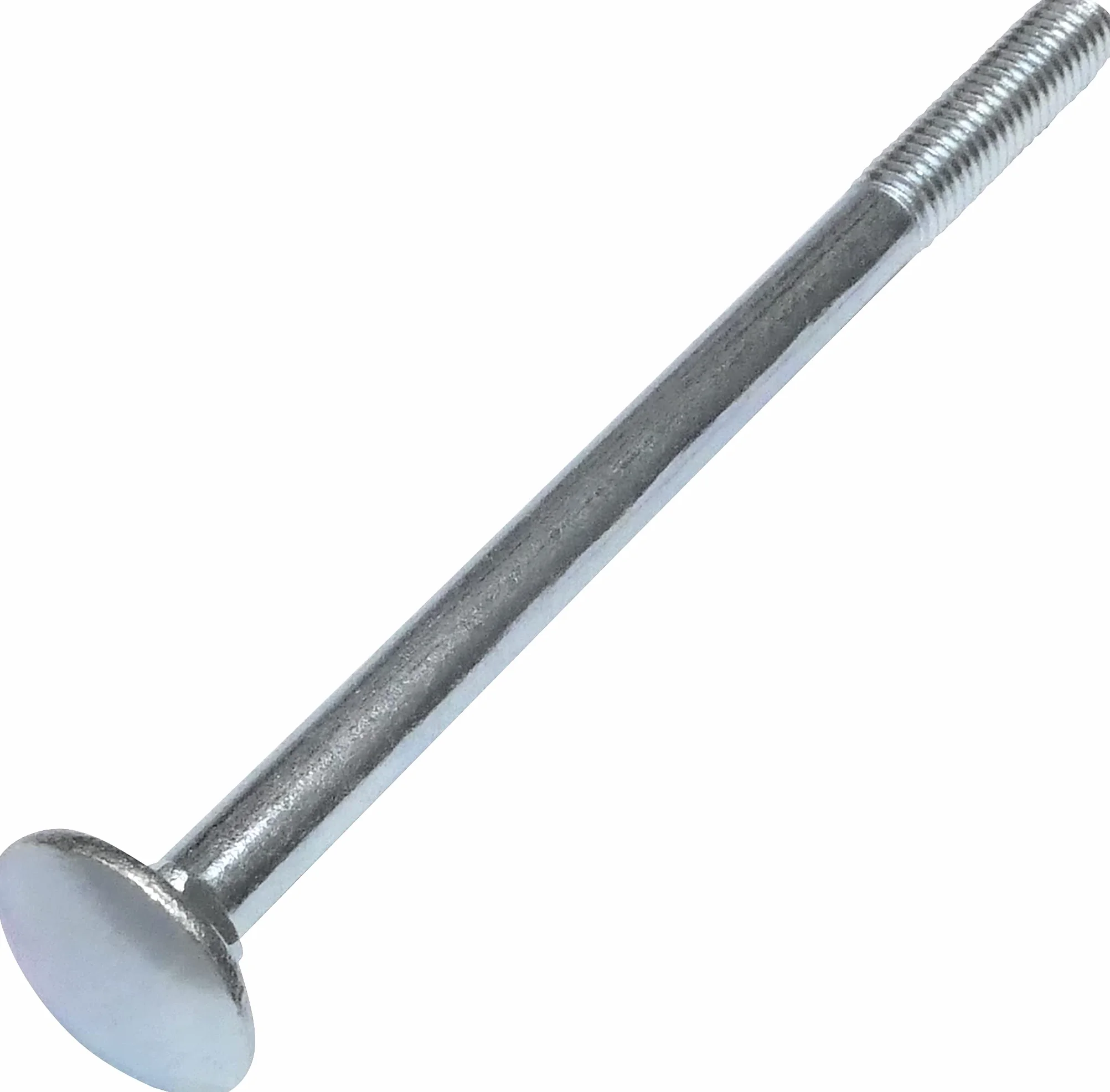 AERZETIX Set di 100 bulloni carrello M6x90mm acciaio zincato DIN 603