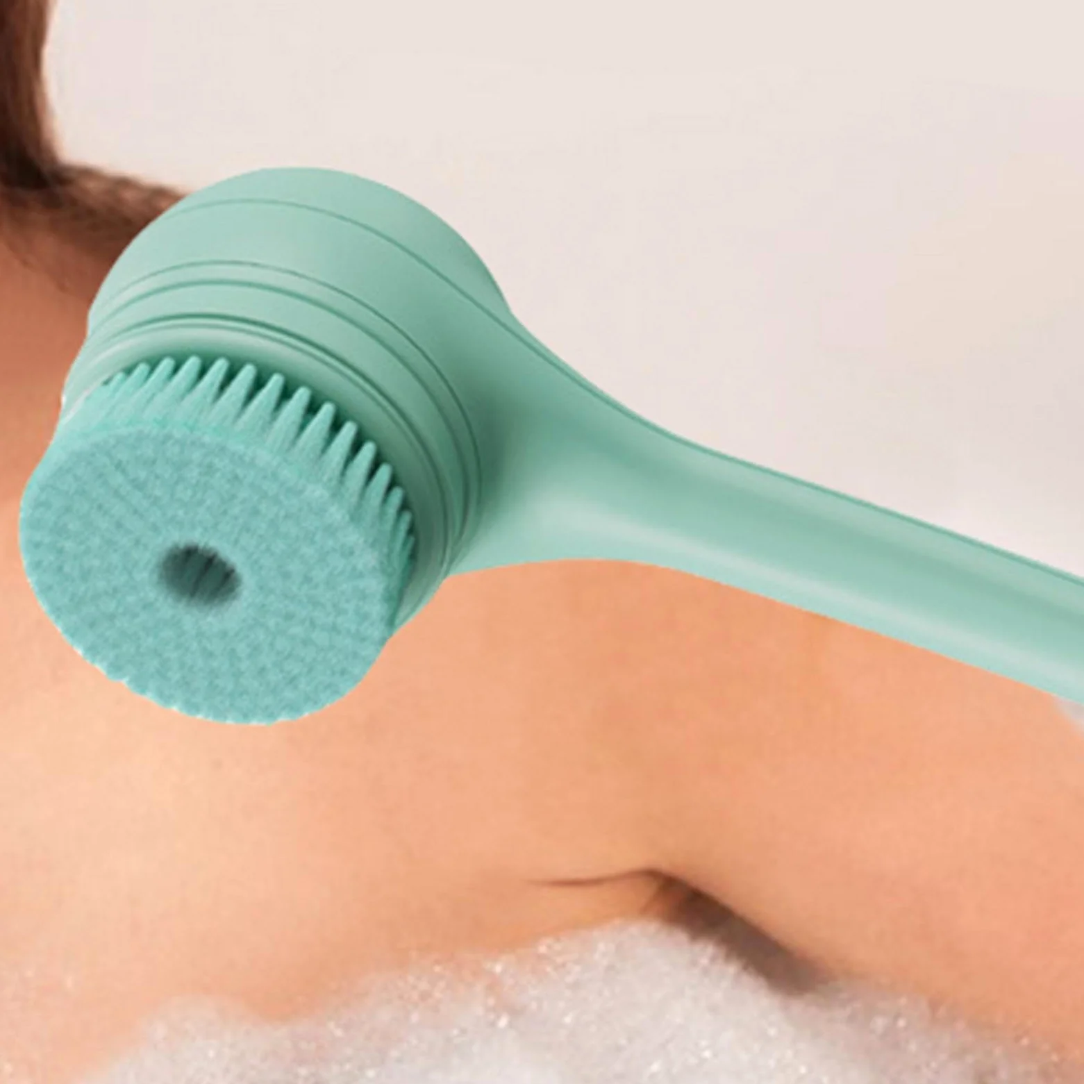 Spazzola elettrica per il corpo, Spazzola elettrica per il bagno | Spazzole da bagno e per il corpo con manico lungo impermeabili ,Spazzola elettrica per la pulizia della schiena con 5 tes