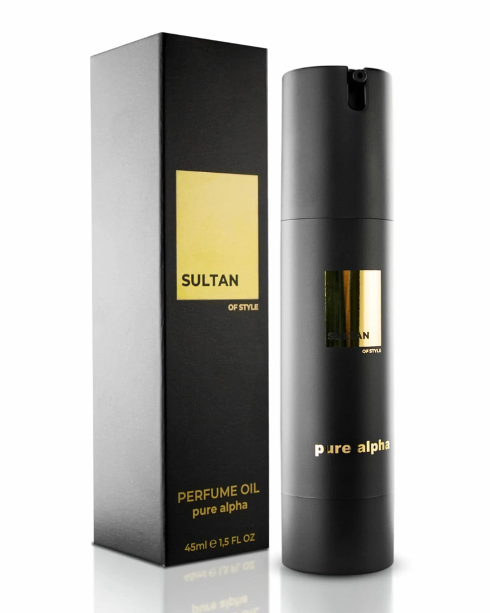Sultan of Style Pure Alpha Perfume Oil Uomo - Profumo speziato e fresco - 100% senza alcool - Oli essenziali idratanti - Regalo da uomo