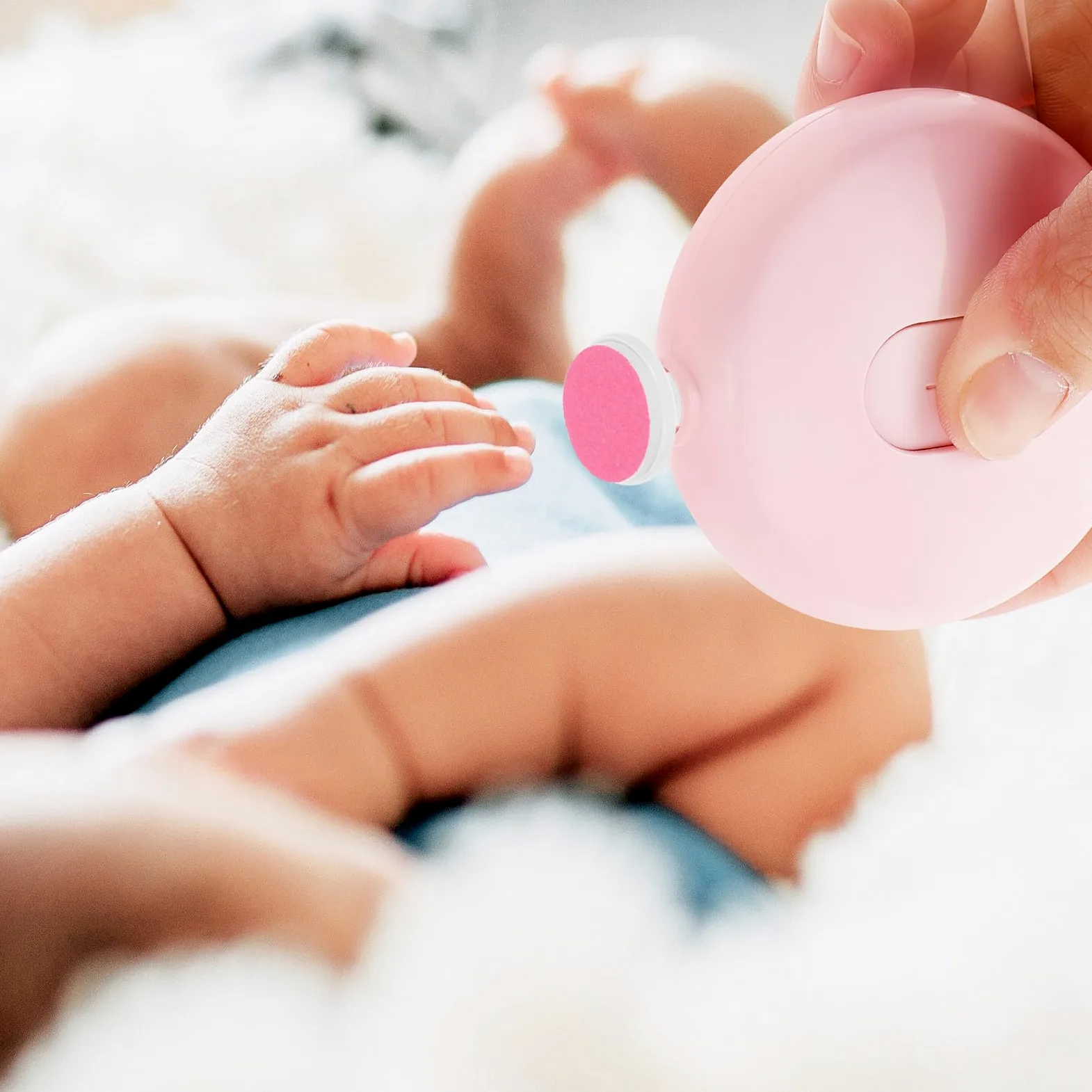 Ricambi per Tagliaunghie Elettrico per Ragazzo Ragazza, 12 Pezzi Rossi | Cuscinetti Abrasivi in Plastica, per Unghie e Pedicure, Ricambio per Rifinitura e Lucidatura