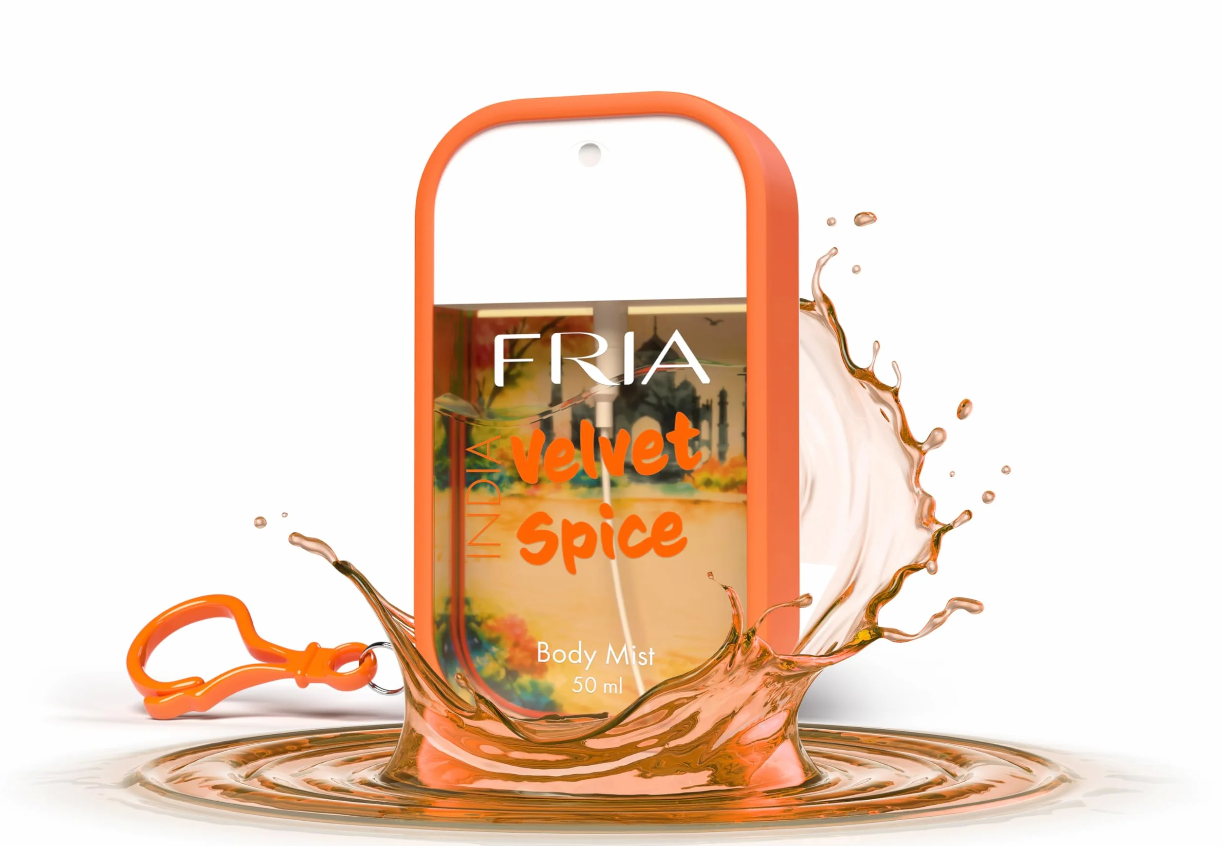 Fria Body Mist, Acqua Profumata Uomo e Donna, Fragranza Velvet Spice Speziata con Cardamomo, Zafferano e Vaniglia, Spray Corpo, 50 ml