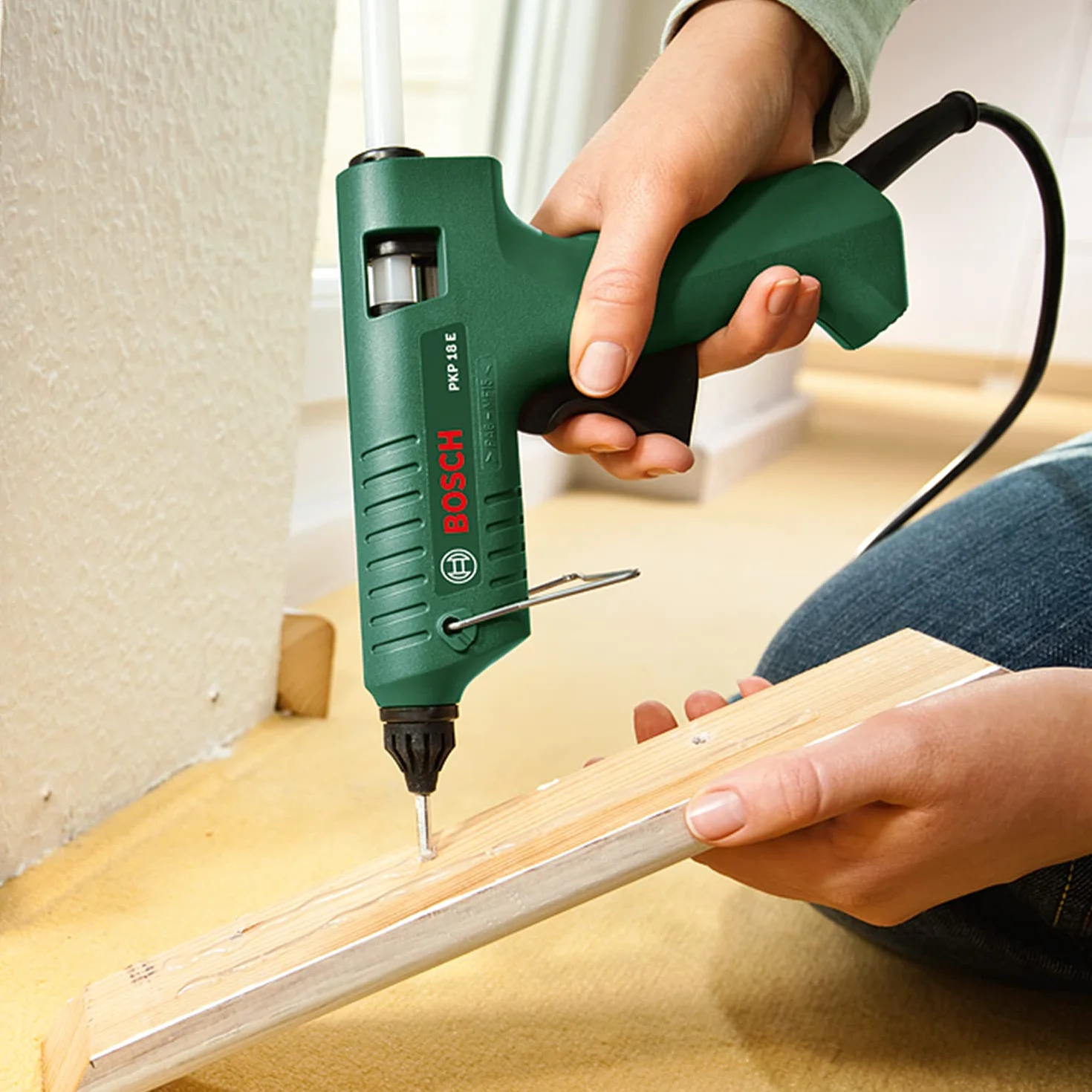 Bosch PKP 18 E pistola incollatrice 240 V colla a fusione ugello extra-lungo