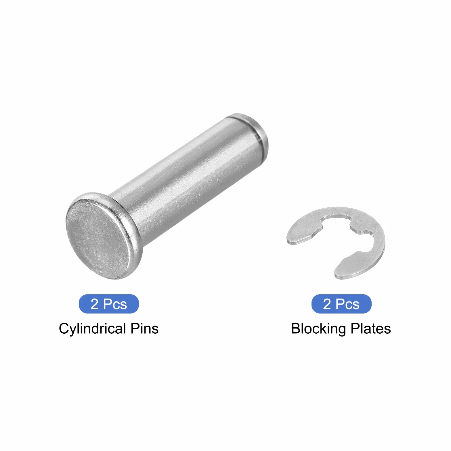 Perno Posizionamento Cilindrico M12x40mm Acciaio Inossidabile 304 QUARKZMAN