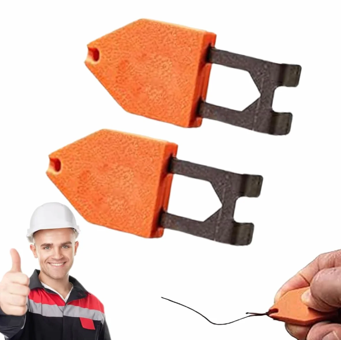Gancio di Ancoraggio per Corde, Strumento Portatile per Ancoraggio di Fili a Piombo/Tracciatori a Gesso, Fissaggio Istantaneo (2 pezzo)