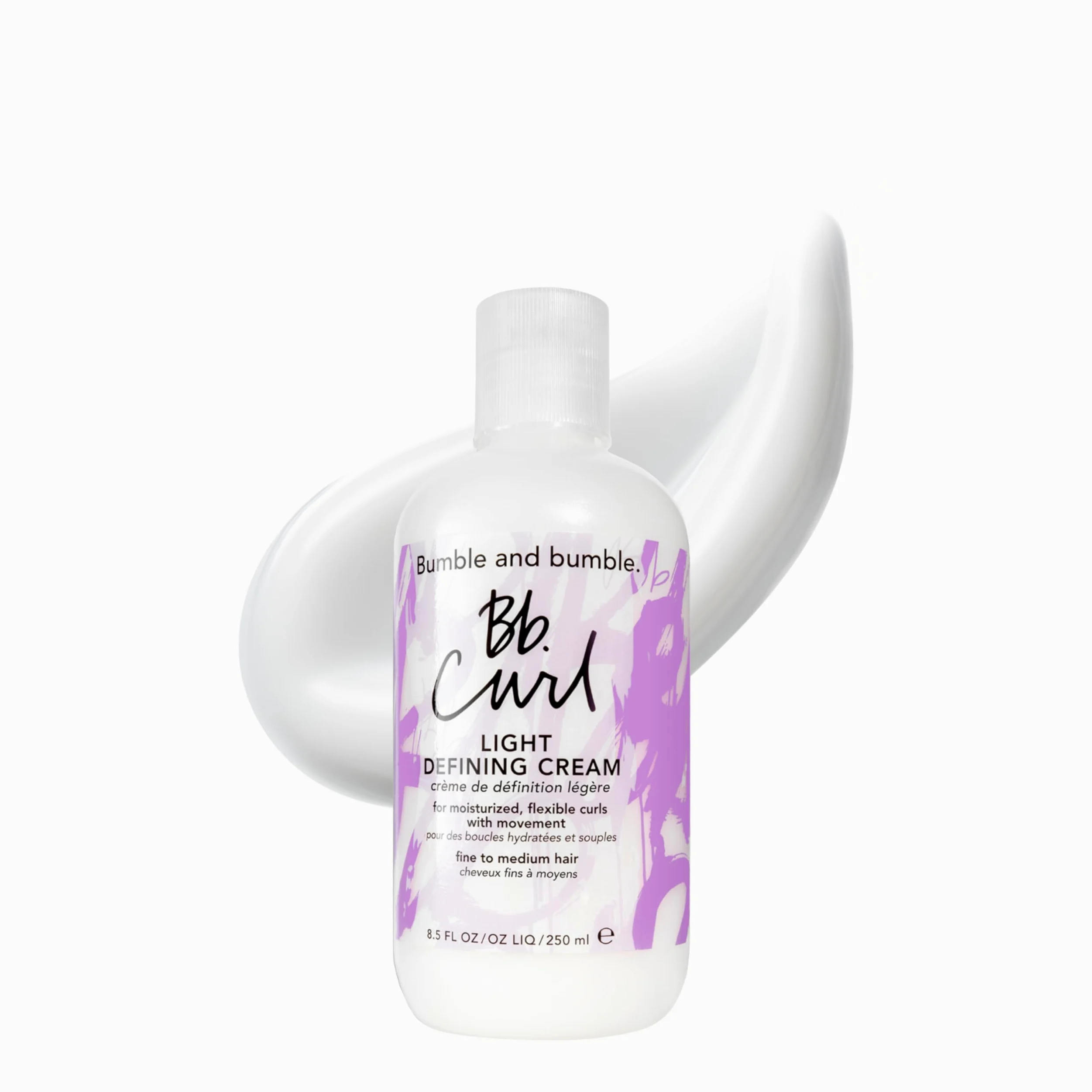 Bumble and bumble. Curl Light Defining Styling Cream 250 ml | Crema modellante idratante - Anti-crespo - Capelli ricci, mossi - Con olio di jojoba, olio di avocado + olio di cocco