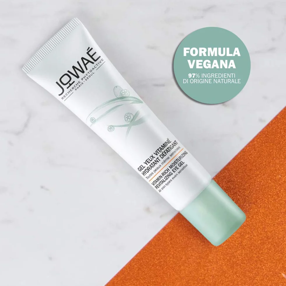 JOWAÉ Gel Occhi Vitaminizzato Idratante Anti Fatica con Kumquat, per Tutti i Tipi di Pelle, anche Sensibile, Formato da 15 ml, 1