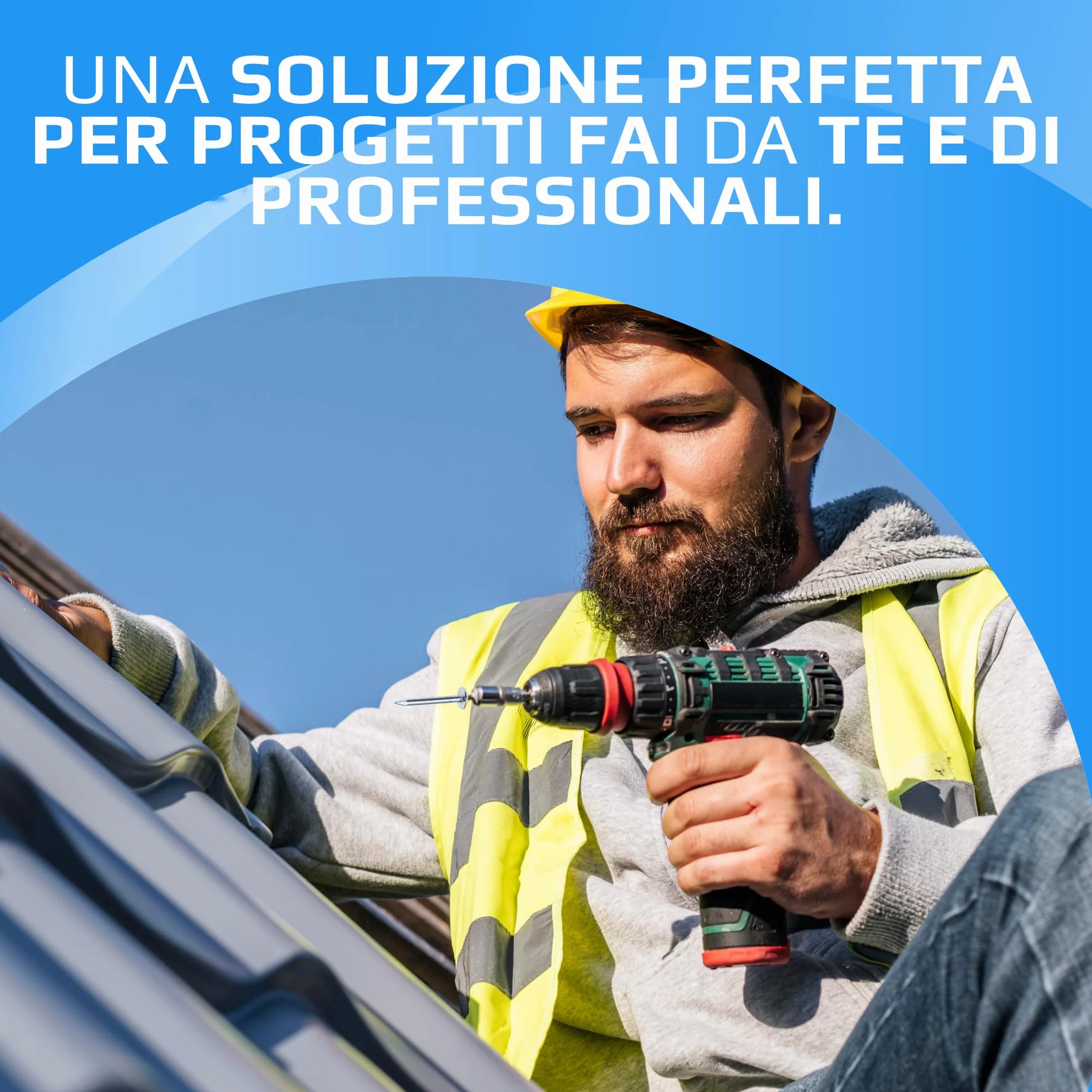 Chiodi per Tetto 25 mm Confezione da 100 Chiodi Clout Zincati Testa Extra Large per Coperture