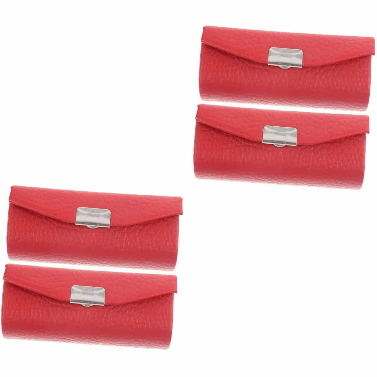 Beavorty 4pezzi Porta Rossetto Pelle Da Compatto e Leggero Per Viaggi Per Donne e Ragazze Stile Elegante e Pratico Per Eventi e Feste