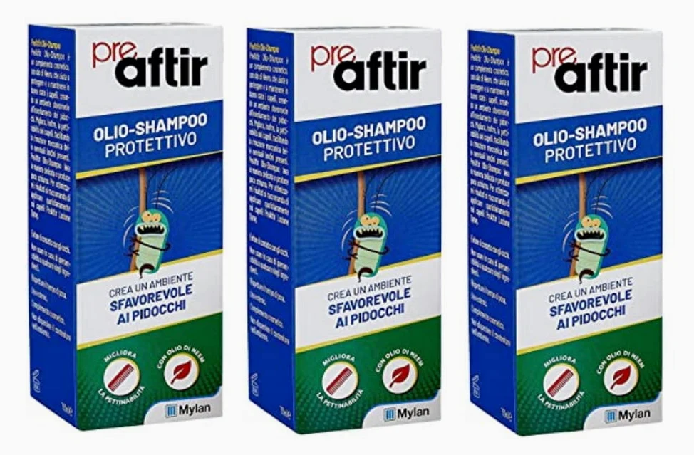 BUYFARMA PROMO PACK - 3X Preaftir Olio Shampoo Protettivo Anti-Pidocchi da 150ml - OMAGGIO A SORPRESA