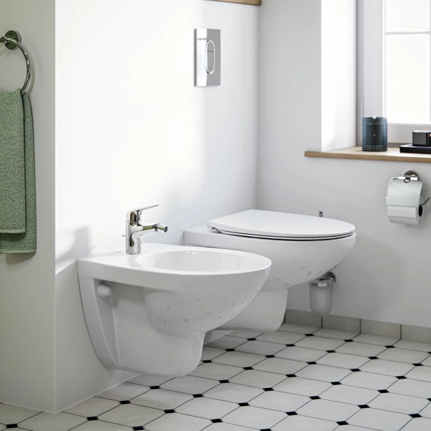 GROHE Swift Miscelatore monocomando per bidet, cromo